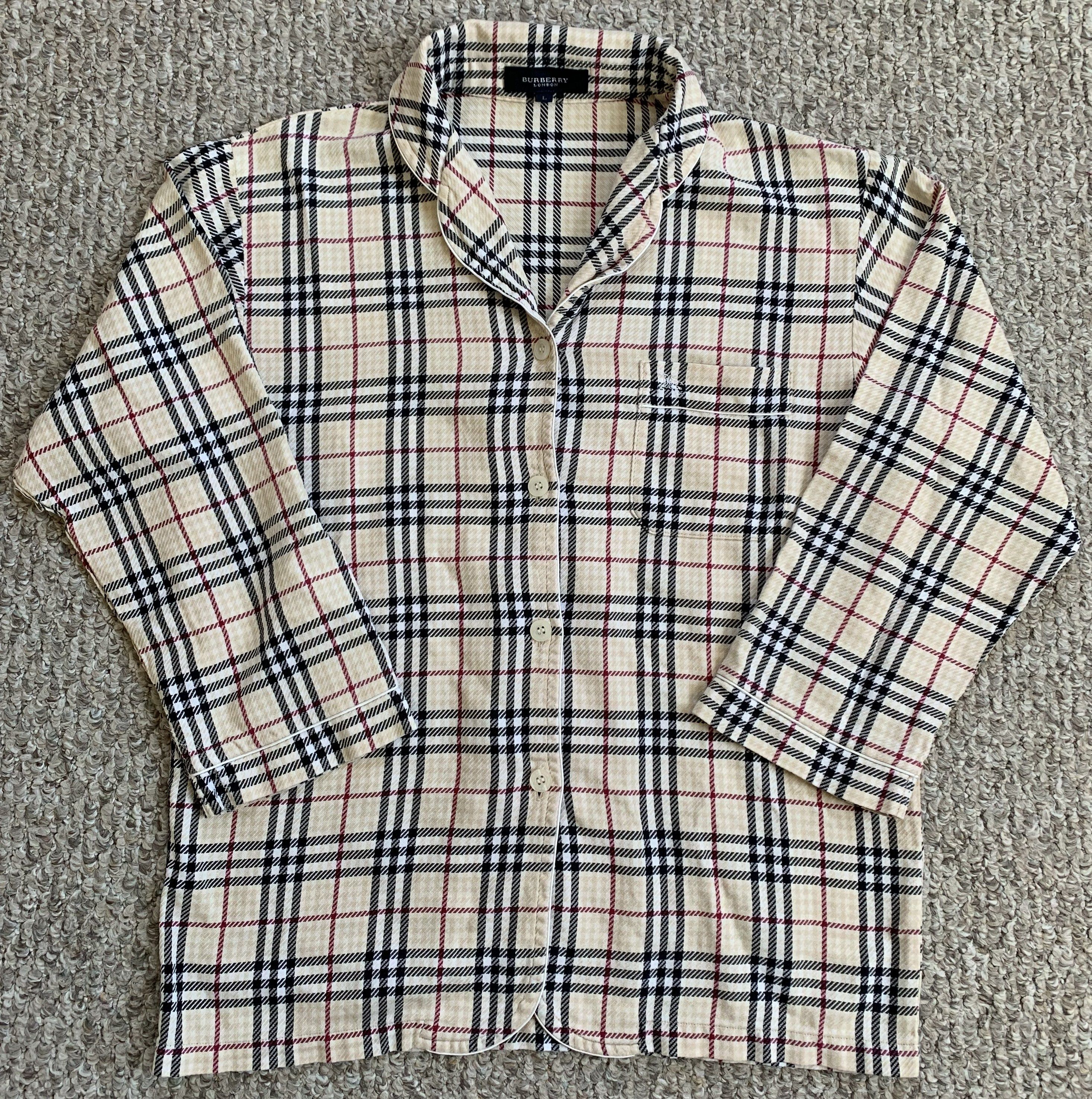 Burberry Burberry Nova Check Plaid Button Up Shirt Size L / US 10 / IT 46 - 1 Thumbnail