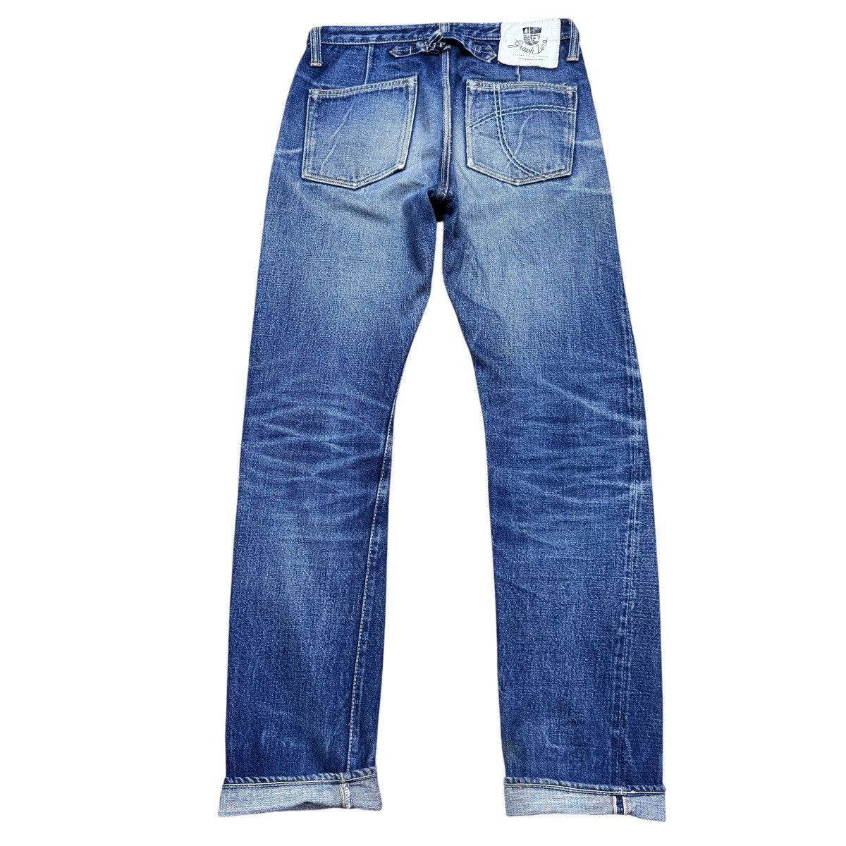 Jelado 17oz Graph Zero Distressed Denim Selvedge Jeans Natural Fade Size US 30 / EU 46 - 1 Thumbnail