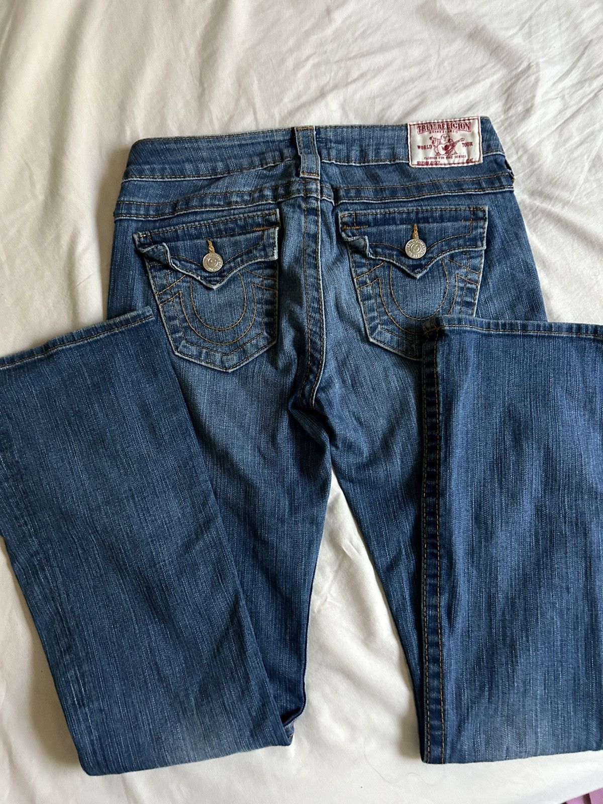 True Religion True Religion Petite Women’s Medium Wash Bootcut Denim Size 25" / US 0 / IT 36 - 5 Thumbnail