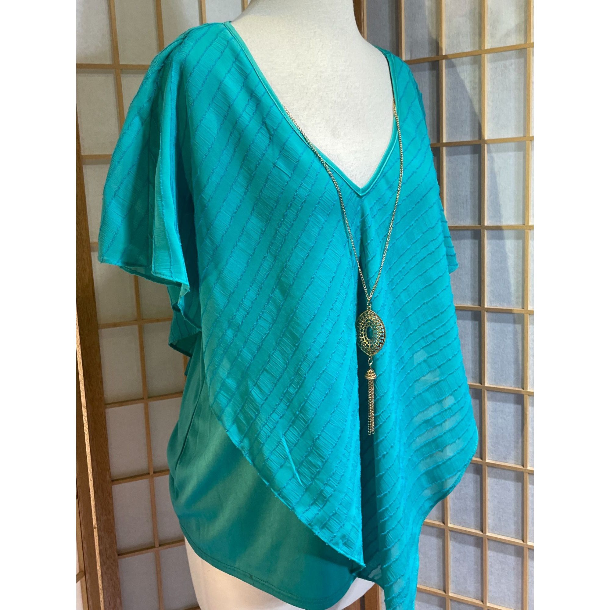 Other NWT NY Collection Lagenlook Asymmetrical Top Size L / US 10 / IT 46 - 10 Thumbnail