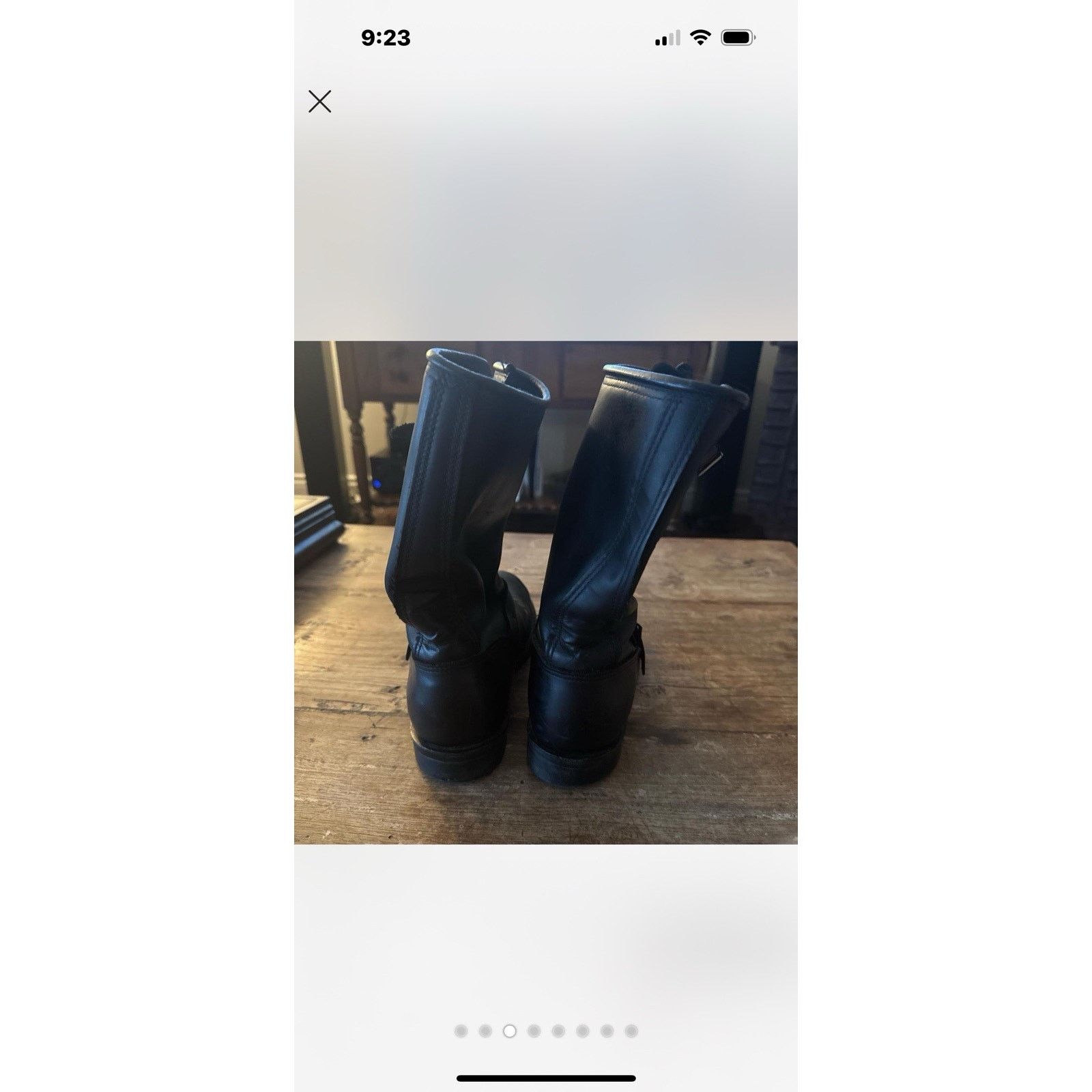 Other Vintage 80s Carolina slouchy Moto Black Leather boots size 8 Size US 8 / IT 38 - 3 Thumbnail
