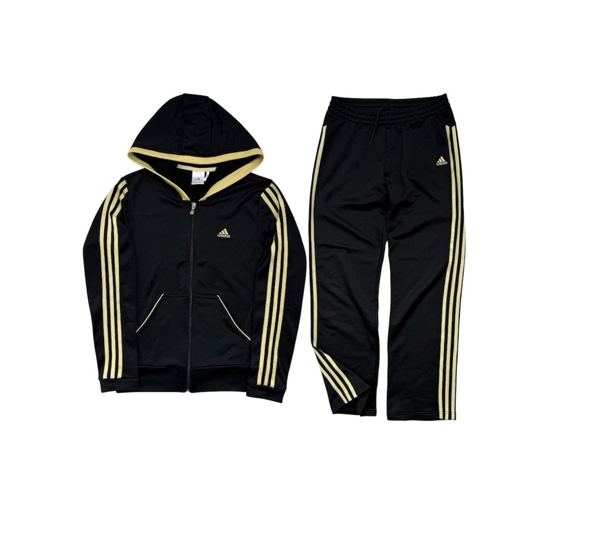 Adidas Adidas Climalite Sweatshirt + Pants Set Gold Stripes Size M / US 6-8 / IT 42-44 - 1 Thumbnail