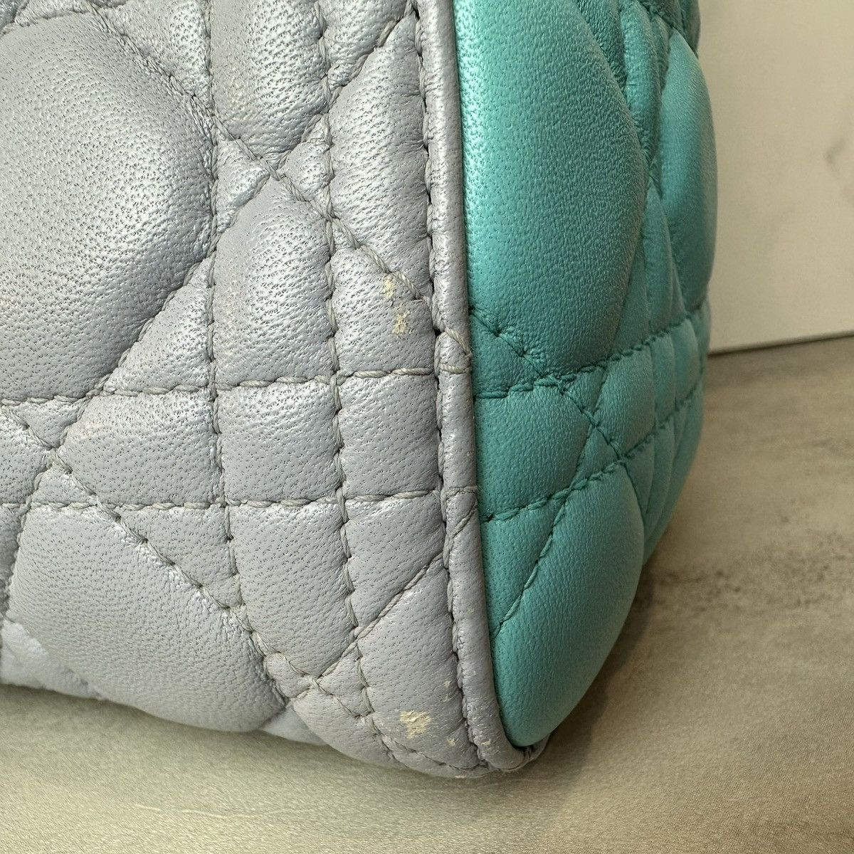 Dior Christian Dior Lambskin Cannage Medium Bi-Color Lady Dior Size ONE SIZE - 9 Thumbnail