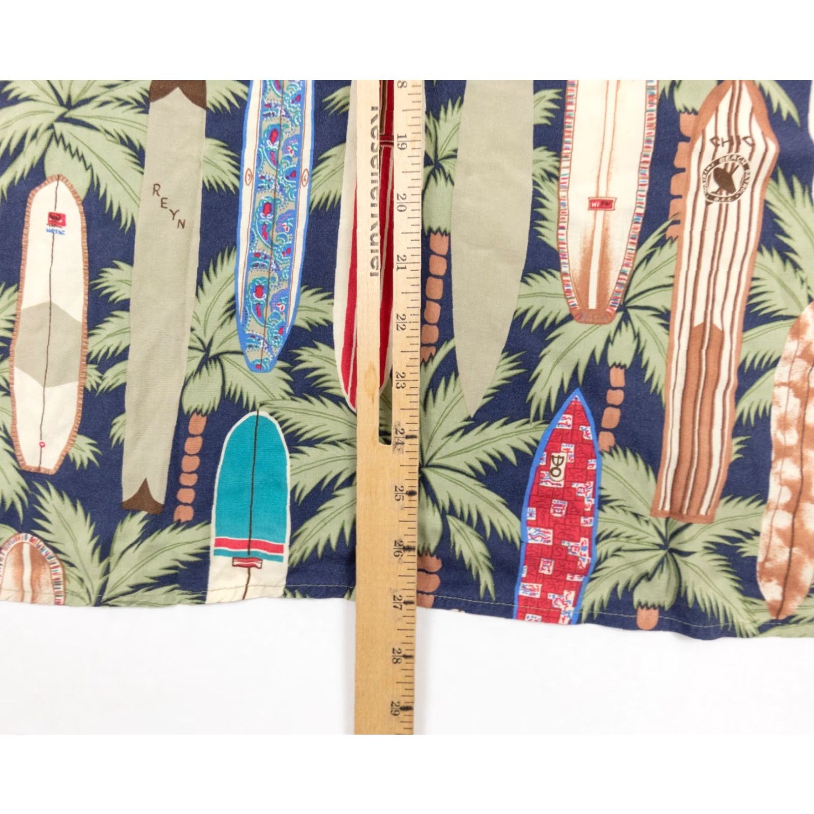 Reyn Spooner Reyn Spooner Mens Shirt Hawaiian Button-Down Short Sleeve Surfboards Multicolor Size US M / EU 48-50 / 2 - 8 Thumbnail