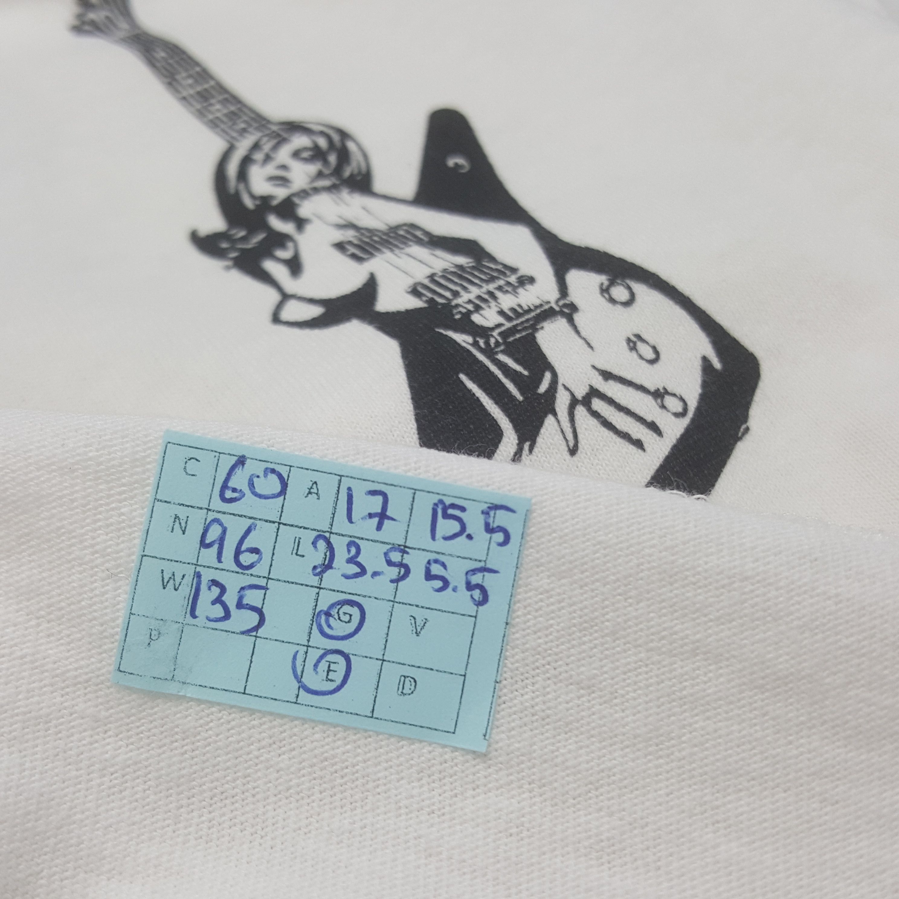 Hysteric Glamour × Japanese Brand × Vintage Vintage Hysteric Glamour Naked Guitar Tshirt Size S / US 4 / IT 40 - 10 Thumbnail