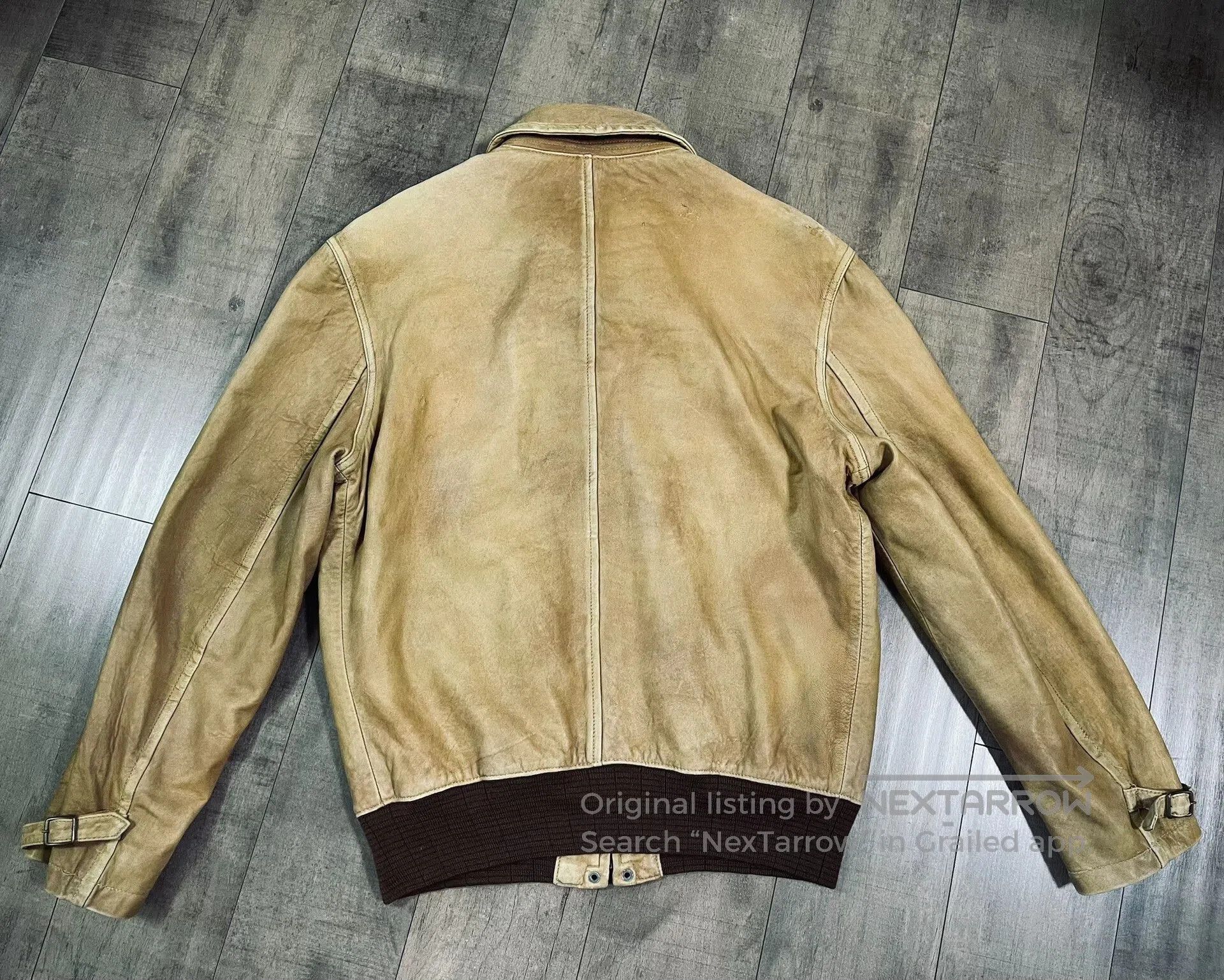 Ralph Lauren Blue Label Ralph Lauren A2 Flight Leather Jacket. Size US M / EU 48-50 / 2 - 8 Thumbnail