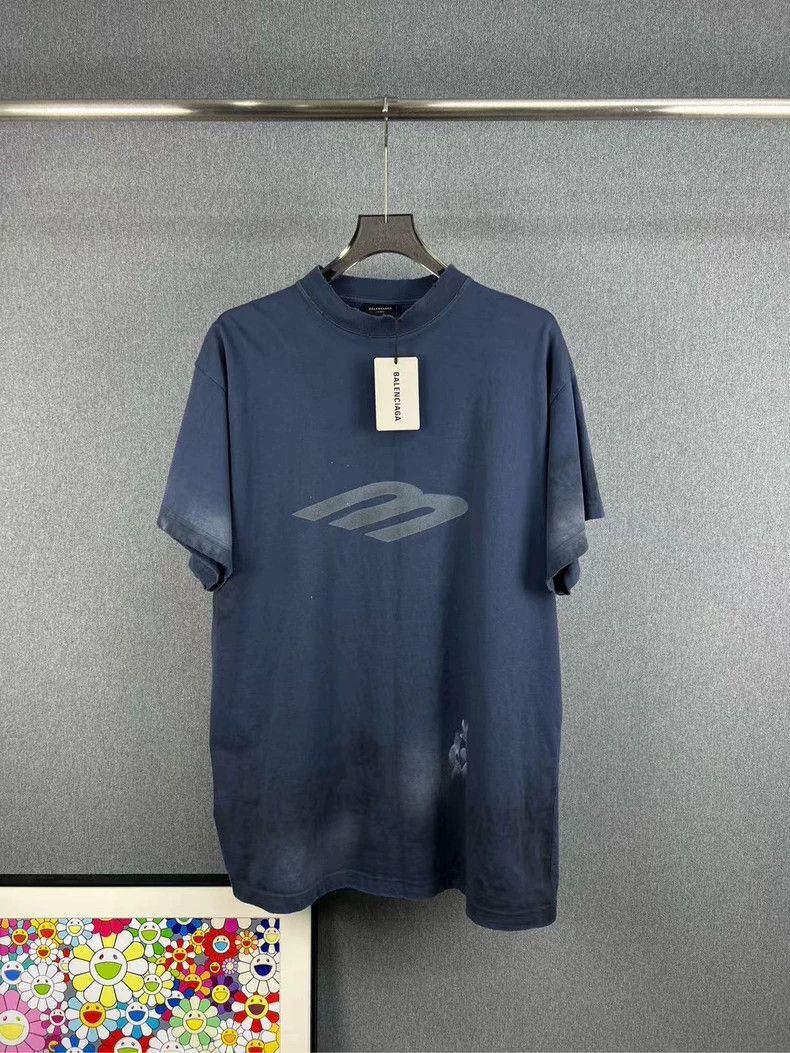 Balenciaga Balenciaga new 3B mud dyed distressed short sleeved shirt-2 Size US S / EU 44-46 / 1 - 1 Thumbnail