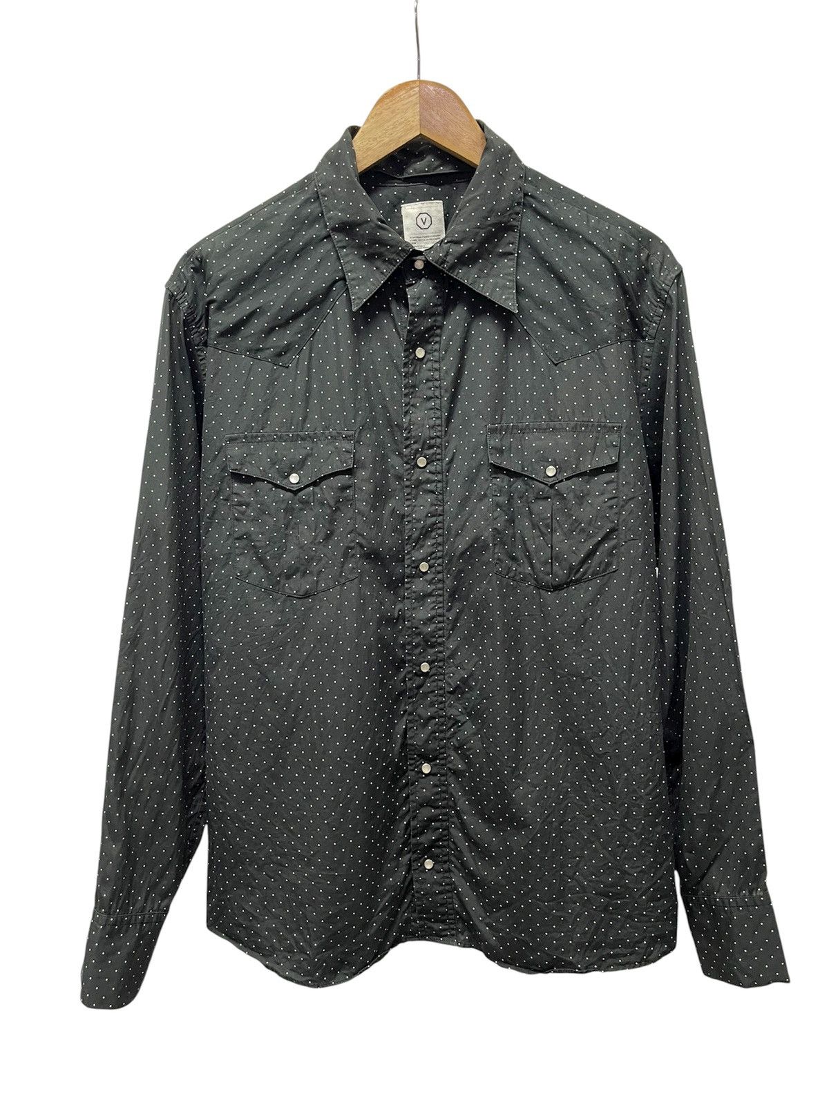 Visvim Visvim Polka dot Button Up Long Sleeve Tshirt (M) Size US M / EU 48-50 / 2 - 1 Thumbnail