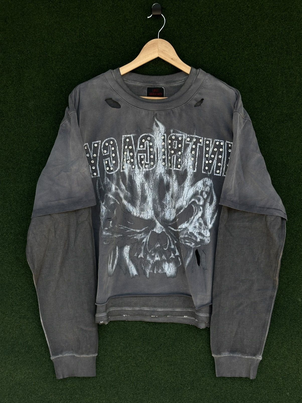 LOST INTRICACY Lost Intricacy 'Oblivion' Grey LS Thermal Tee Size US XXL / EU 58 / 5 - 4 Thumbnail