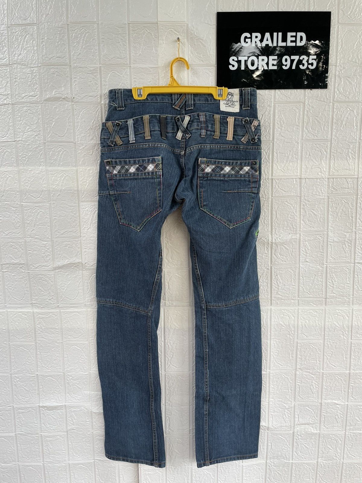 Japanese Brand Dominate Double Waist Streetwear Jeans Size US 32 / EU 48 - 2 Thumbnail