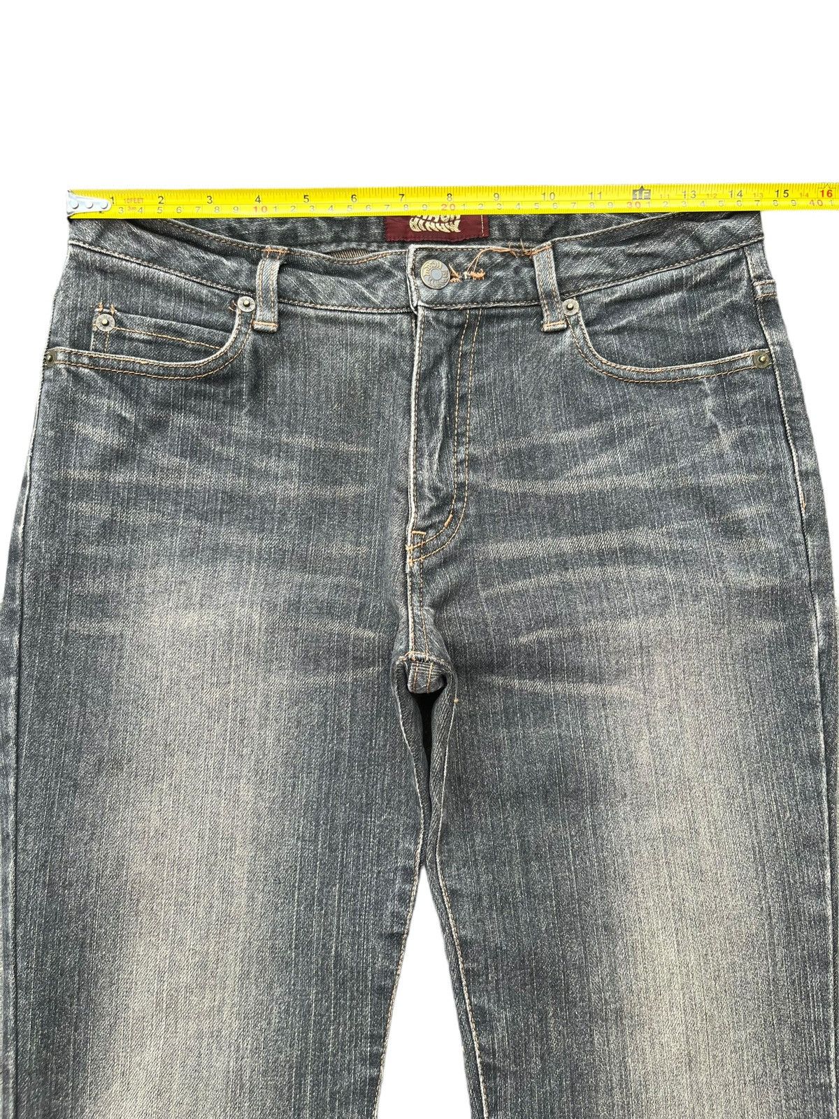 Tornado Mart Vintage Japanese Brand Tribal Printed Mud Washed Flare Jeans Size US 29 - 12 Thumbnail