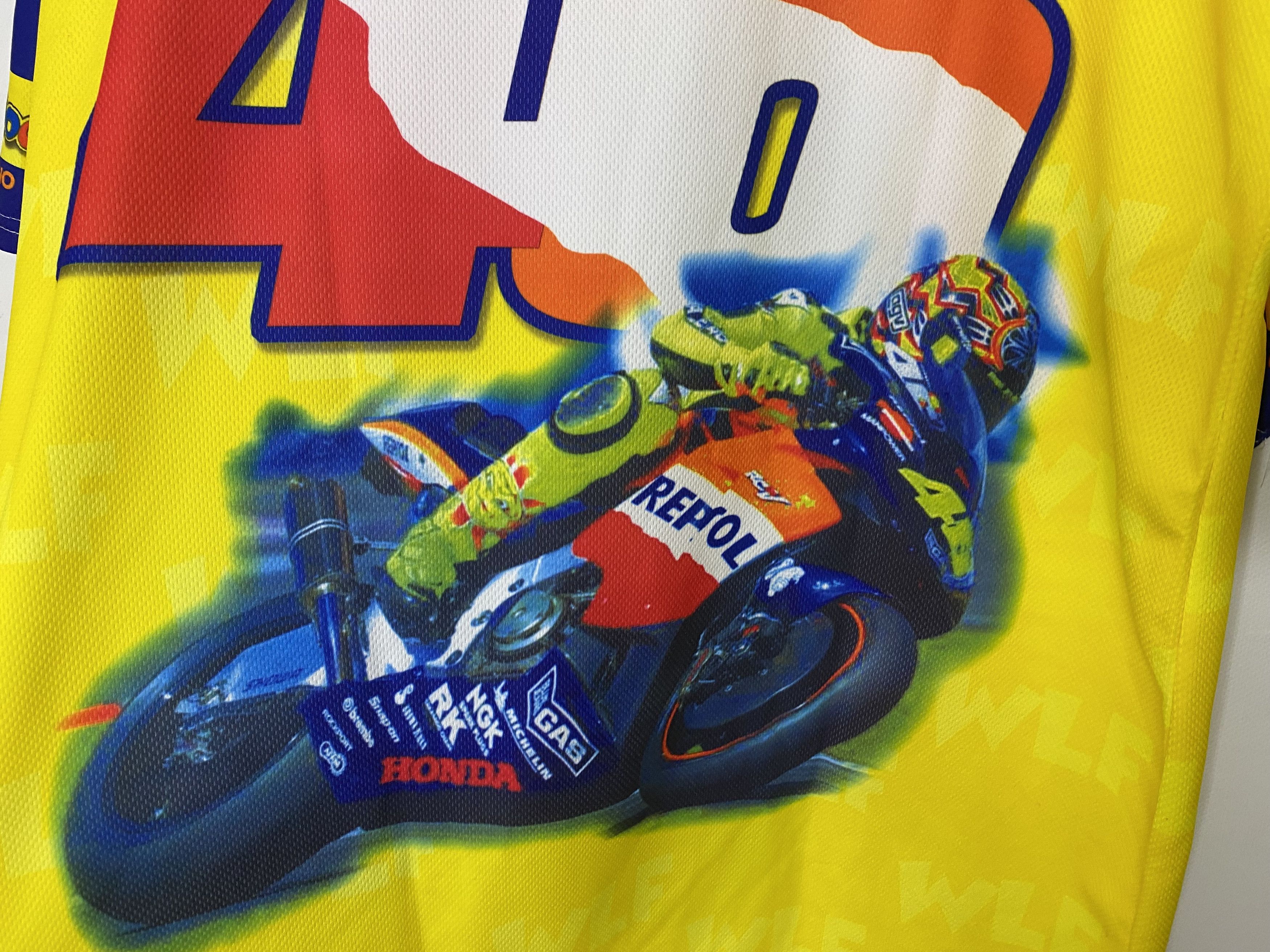 Vintage VALENTINO ROSSI DOCTOR GRAPHIC PRINT RACING SHIRT JERSEY Size US XXL / EU 58 / 5 - 4 Thumbnail