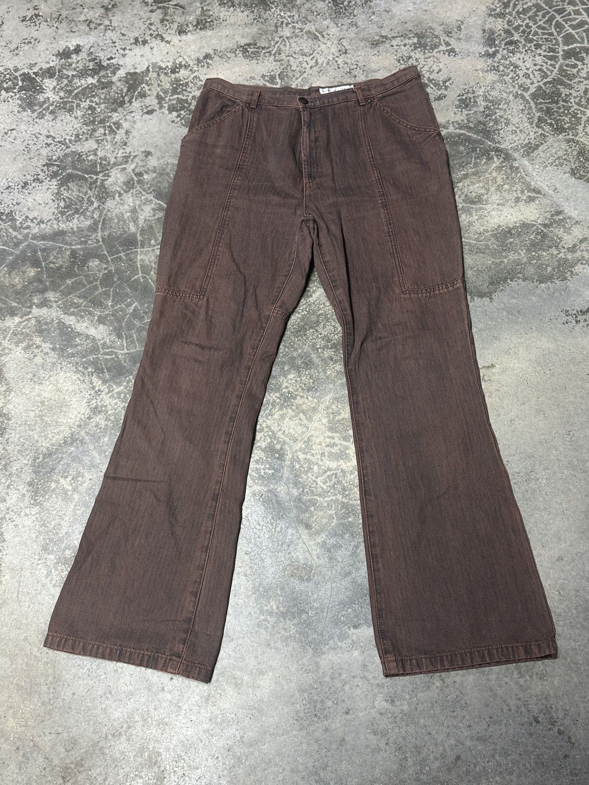 Hysteric Glamour × Japanese Brand Japanese Brand Bootcut Flared Rare Colour Denim Size US 33 - 1 Thumbnail