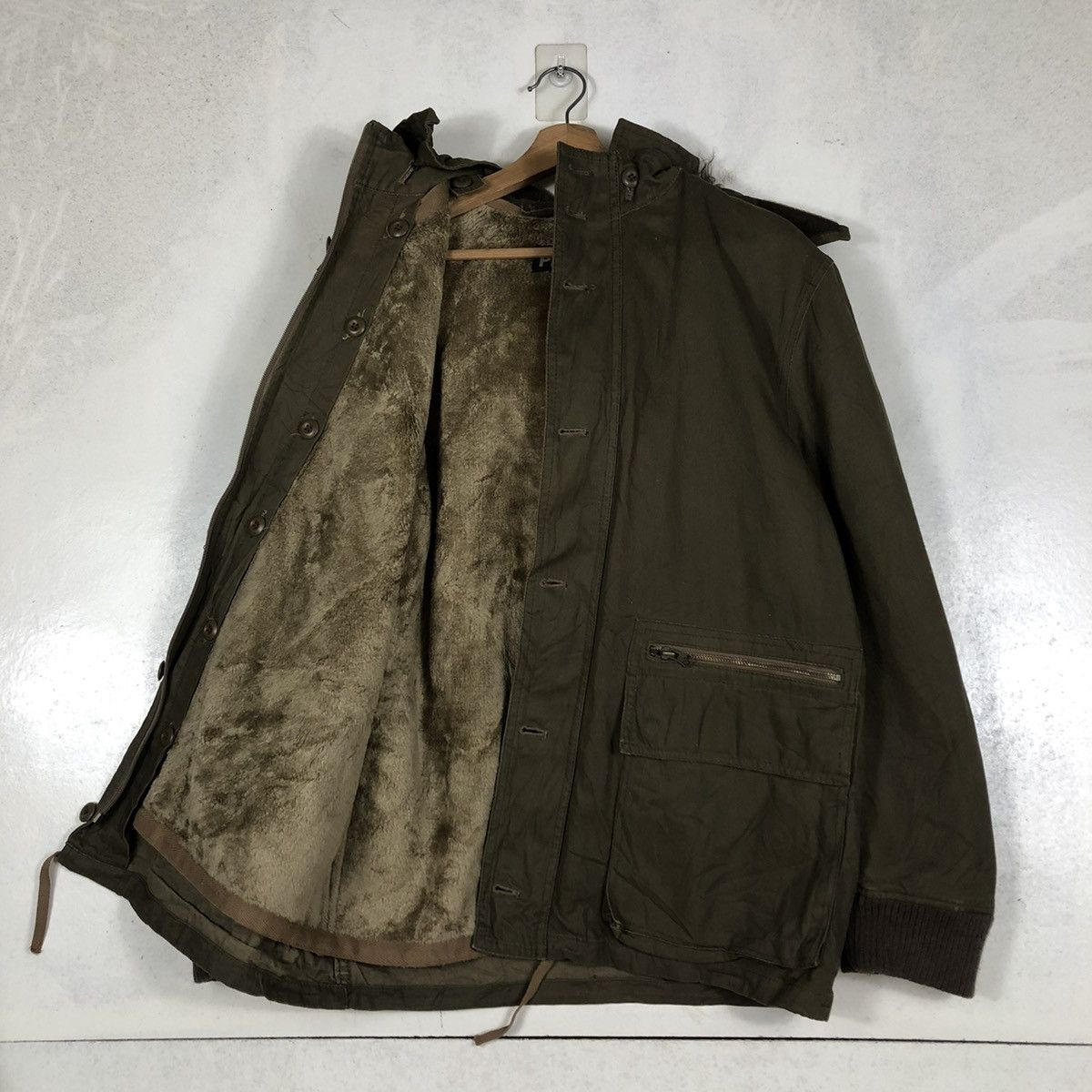 PPFM 📌VINTAGE BIKER JACKET PPFM JAPAN SHEARLING BLANKET Size US L / EU 52-54 / 3 - 12 Thumbnail