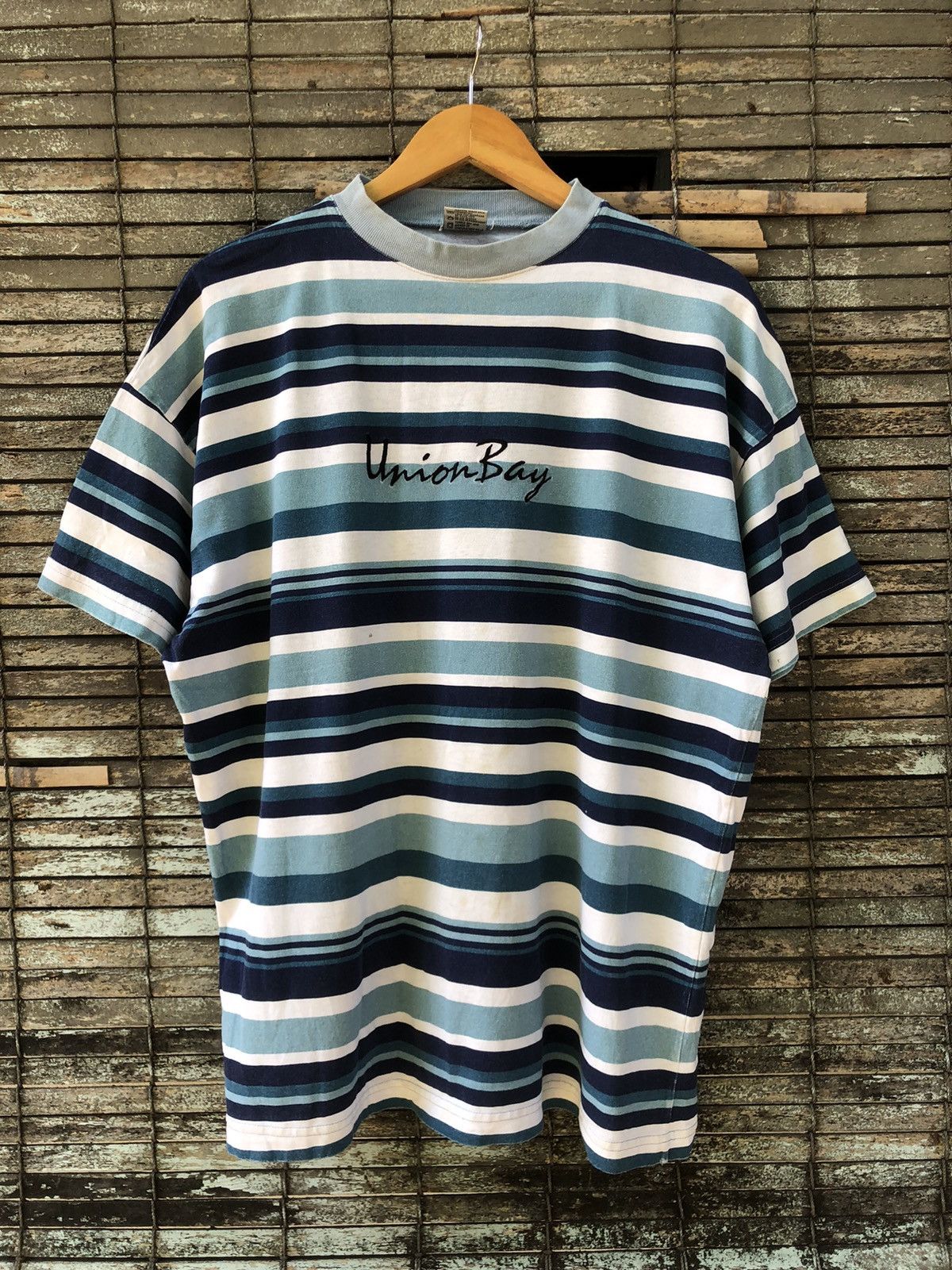 UNIONBAY 🔥Vintage Y2K🔥Boxy Union Bay Stripe Tshirts Size US XL / EU 56 / 4 - 1 Thumbnail