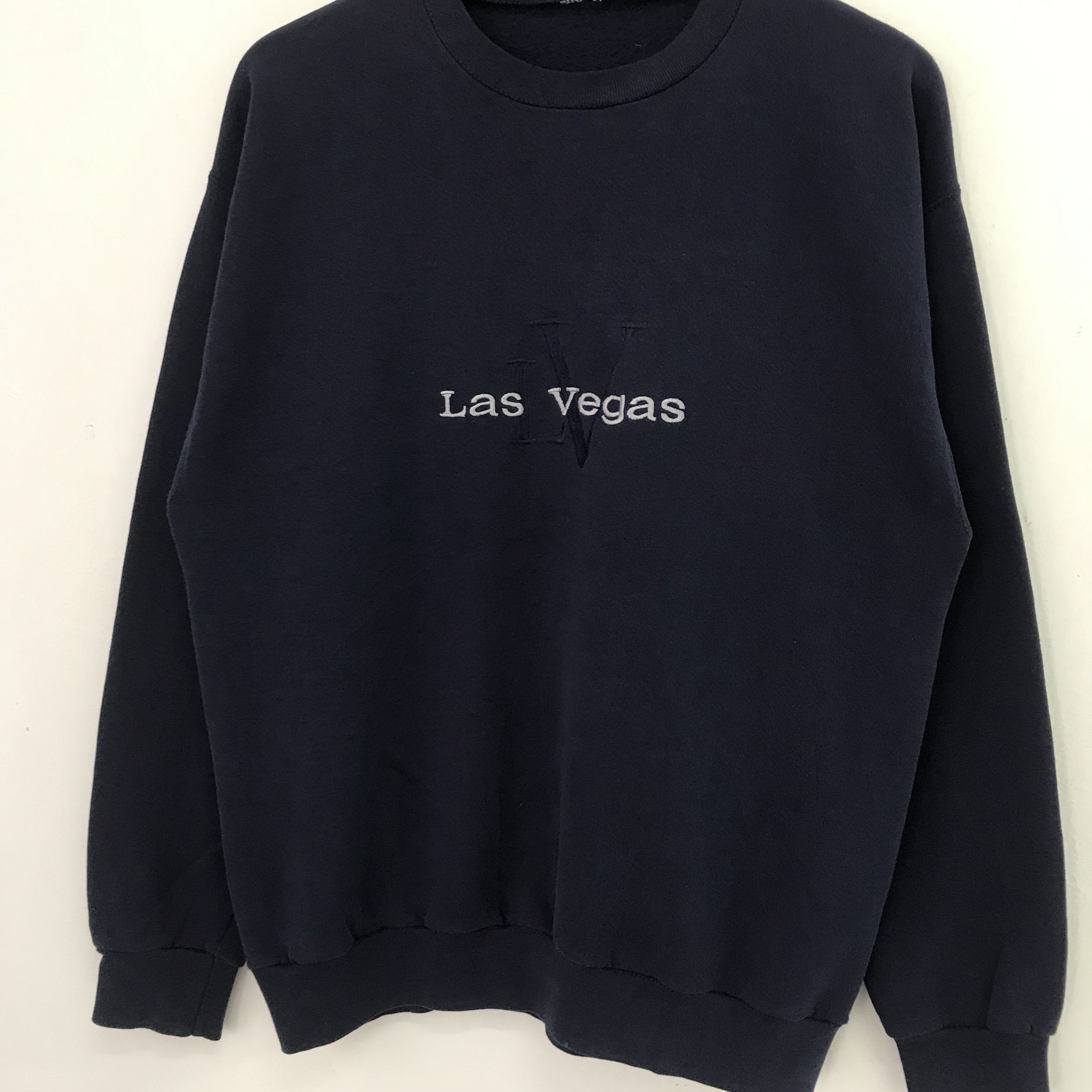 Vintage Vintage Las Vegas Blue Sweatshirt Medium - 272 Size US M / EU 48-50 / 2 - 3 Thumbnail