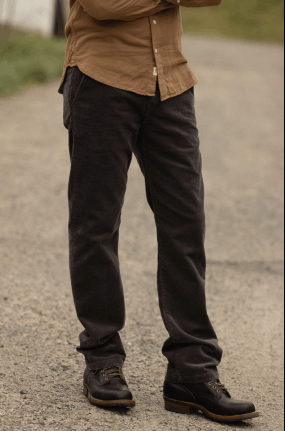 Hiroshi Kato Carob "Pipe" Straight Leg Stretch Cord Chino Size US 32 / EU 48 - 5 Thumbnail