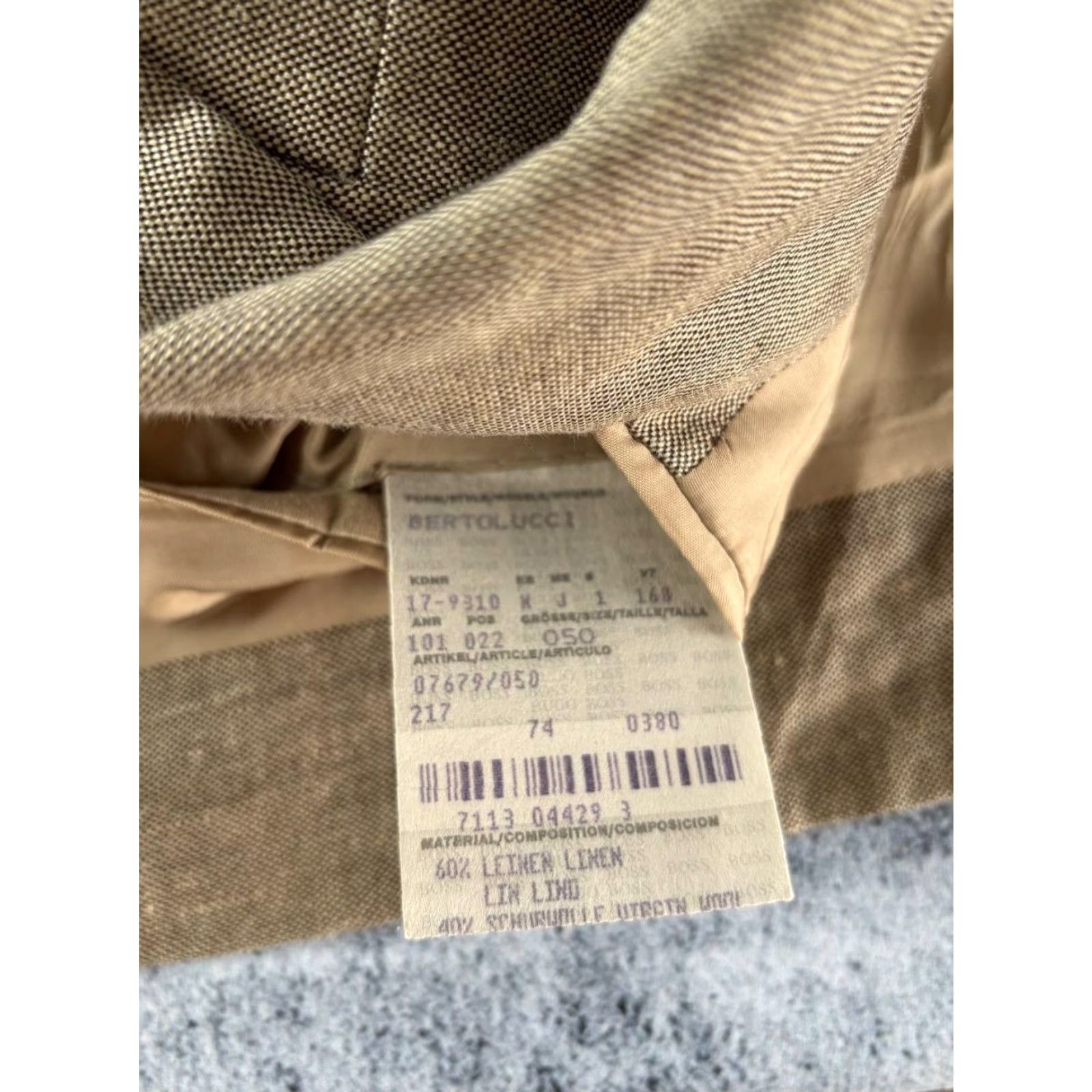 Hugo Boss Hugo Boss Coat Mens Blazer XL Regular Brown Linen Wool Lining Button Up Jacket Coat Size US XL / EU 56 / 4 - 5 Thumbnail