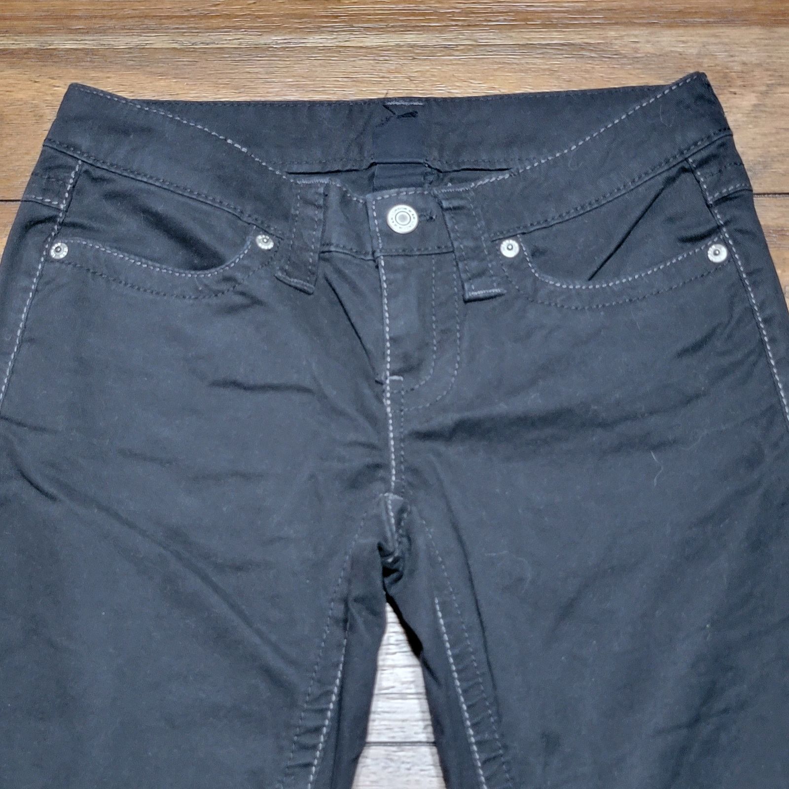 Other London Jean Black Boot-Cut Denim Jeans - Size 0 Size 25" / US 0 / IT 36 - 2 Thumbnail