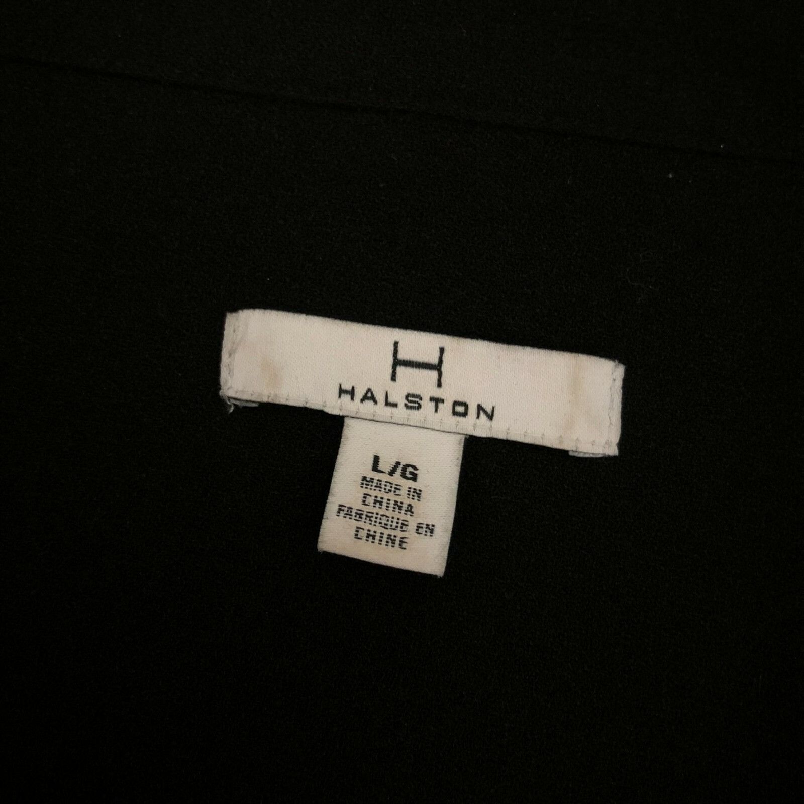 Other H Halston Womens Jacket 3/4 Sleeve Open Front Collar Black S Size L / US 10 / IT 46 - 3 Thumbnail