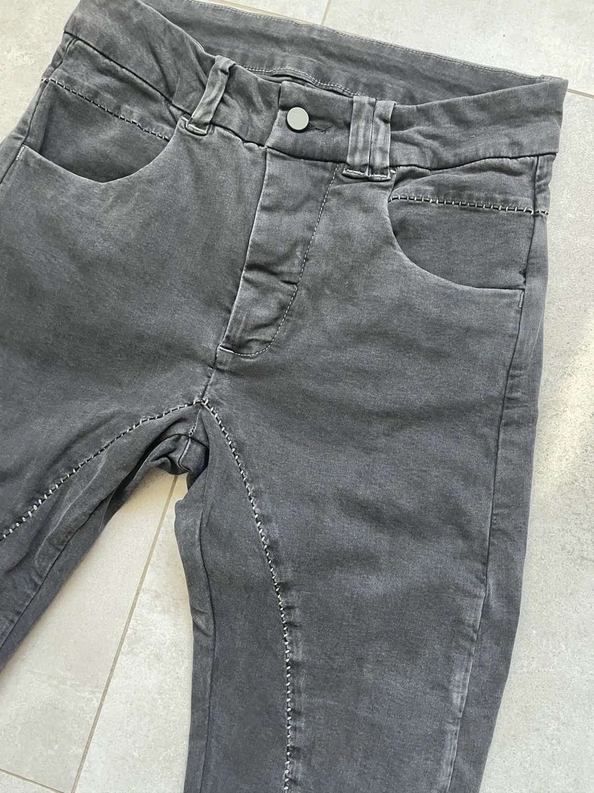 Thom Krom THOM KROM GREY MT62 DROPPED CROTCH RICK OWENS TYPE PANTS Size US 32 / EU 48 - 4 Thumbnail