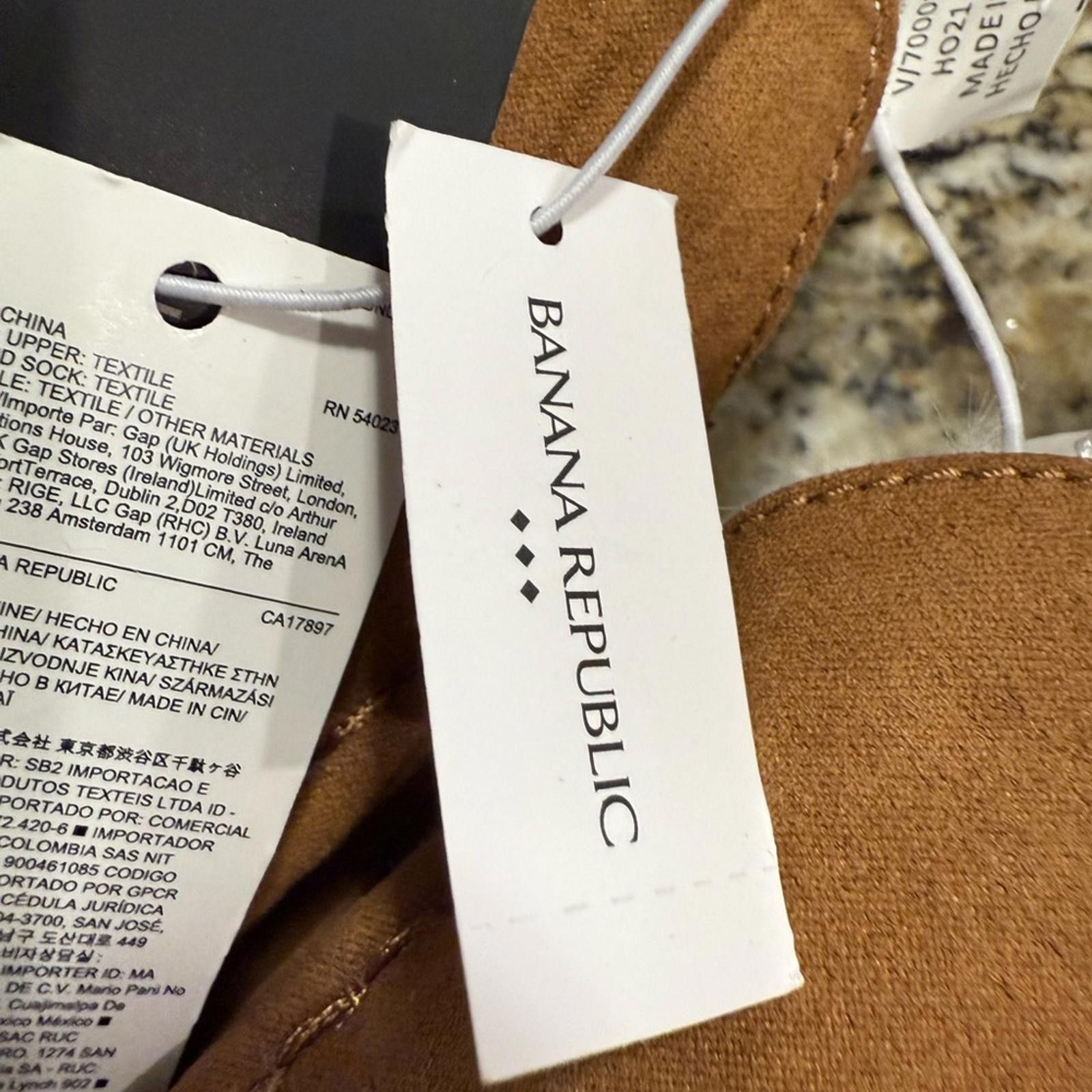 Other Banana Republic Factory tan faux leather & fur slipper XL Size US 7.5 / IT 37.5 - 10 Thumbnail