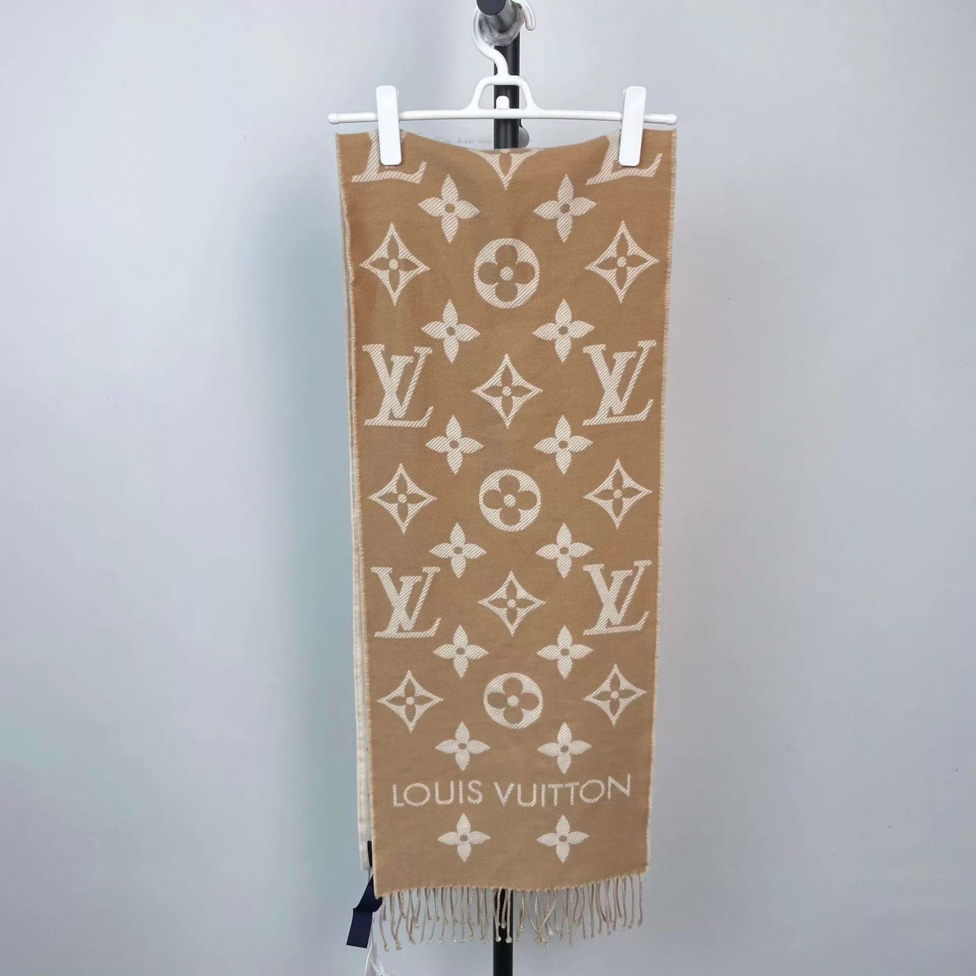 Louis Vuitton LV color blocked wool scarf Size ONE SIZE - 1 Thumbnail