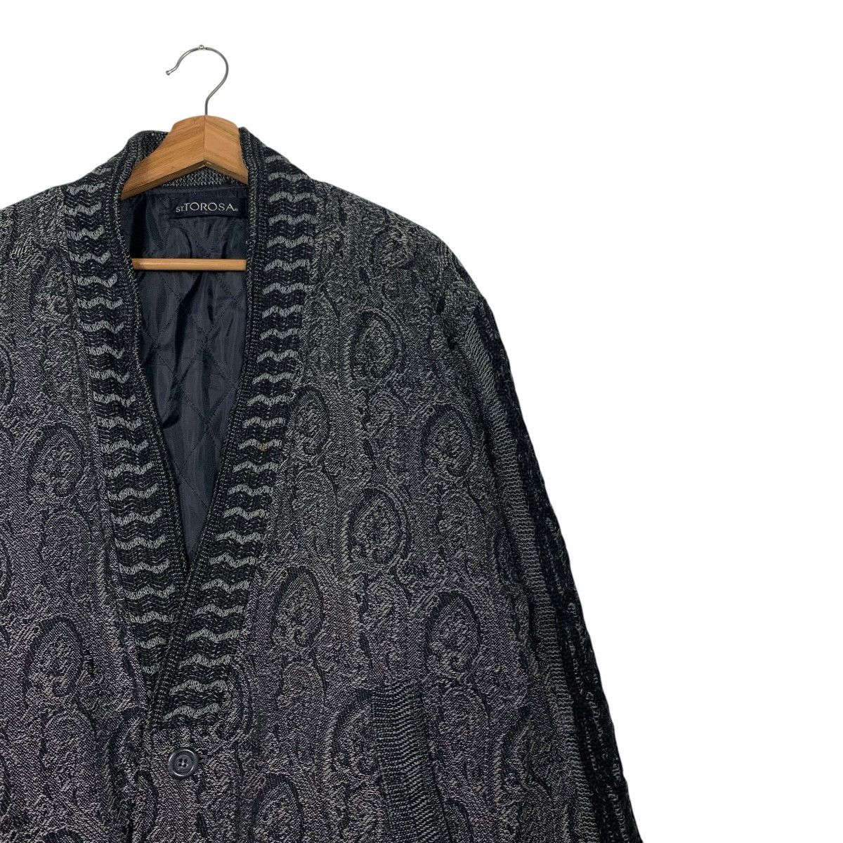 Japanese Brand ST. TOROSA Motif Design Cardigan Casual Jacket #2174-C96 Size US L / EU 52-54 / 3 - 5 Thumbnail
