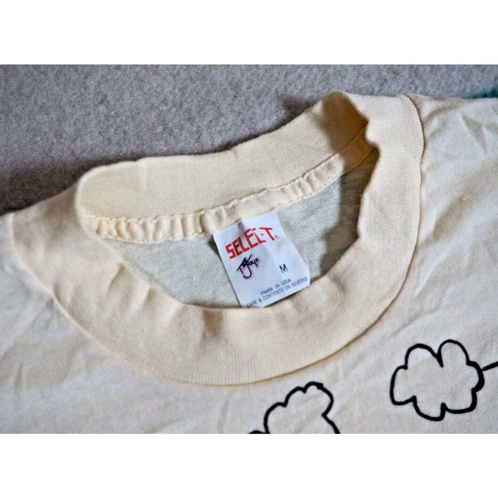 Vintage VTG 80s Select-T 1985 Boys & Girls Club ALASKA Beige 50/50 USA Tee T-Shirt XS Size US XS / EU 42 / 0 - 5 Thumbnail
