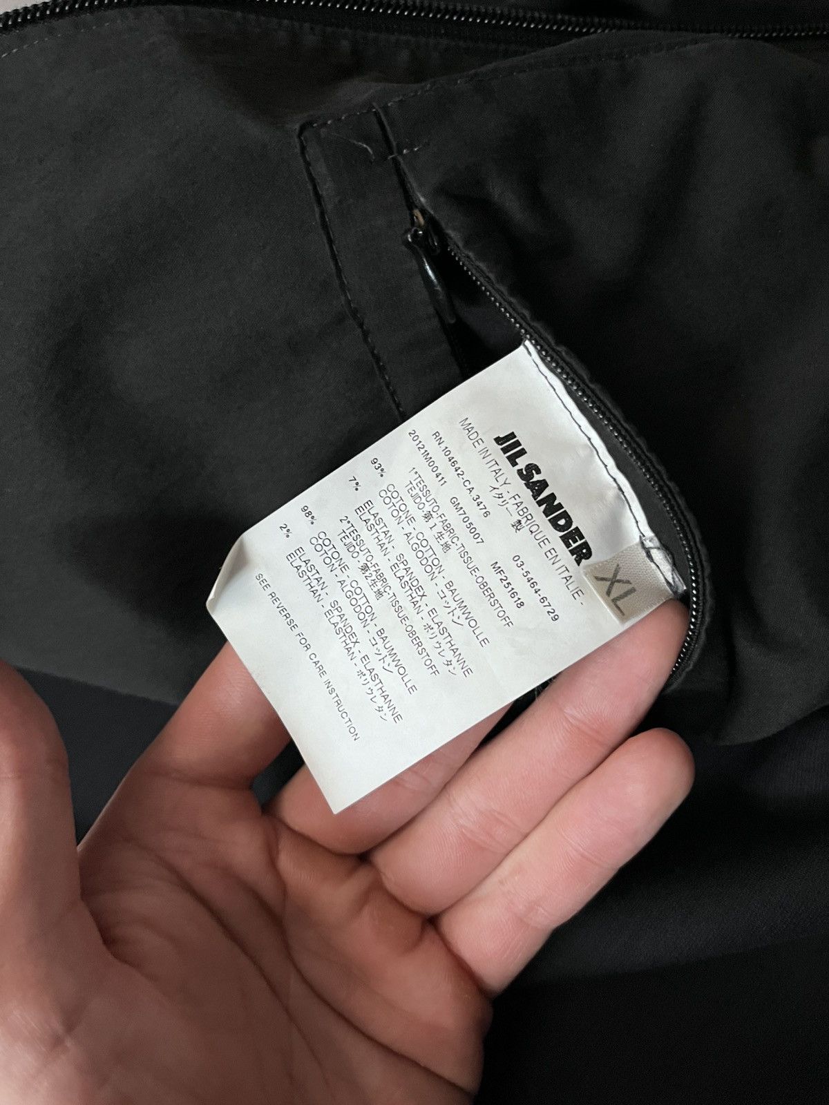Jil Sander Jil Sander by Raf Simons cotton light jacket black Size US XL / EU 56 / 4 - 8 Thumbnail