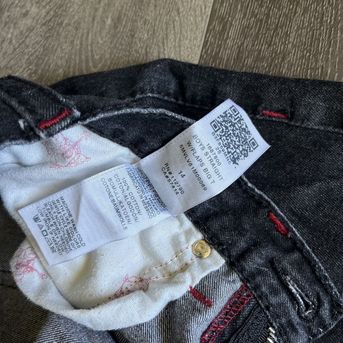 True Religion × Vintage Vintage Y2K 2000s True Religion Straight Flap Denim Jeans 14 Size 28" / US 6 / IT 42 - 13 Thumbnail