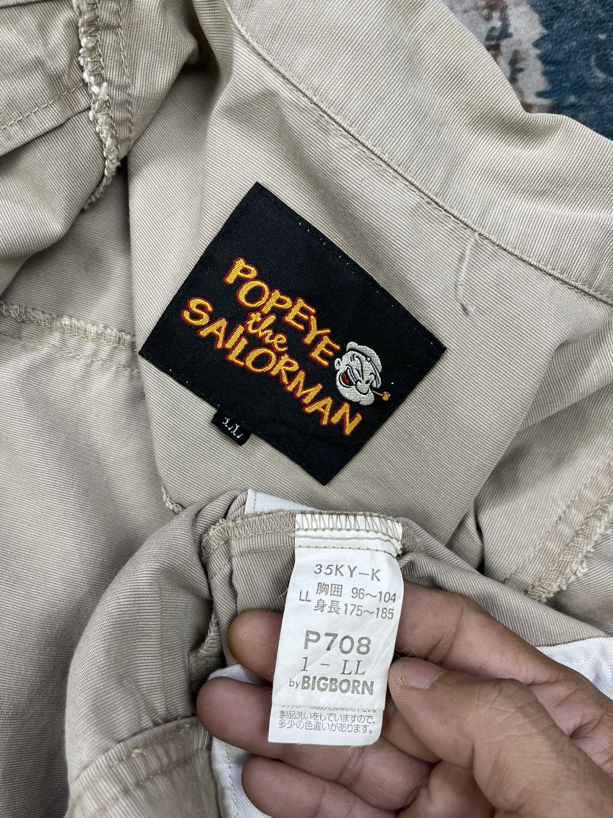 Japanese Brand Vtg Popeye The Sailorman Denim Work Jacket Size US L / EU 52-54 / 3 - 19 Thumbnail