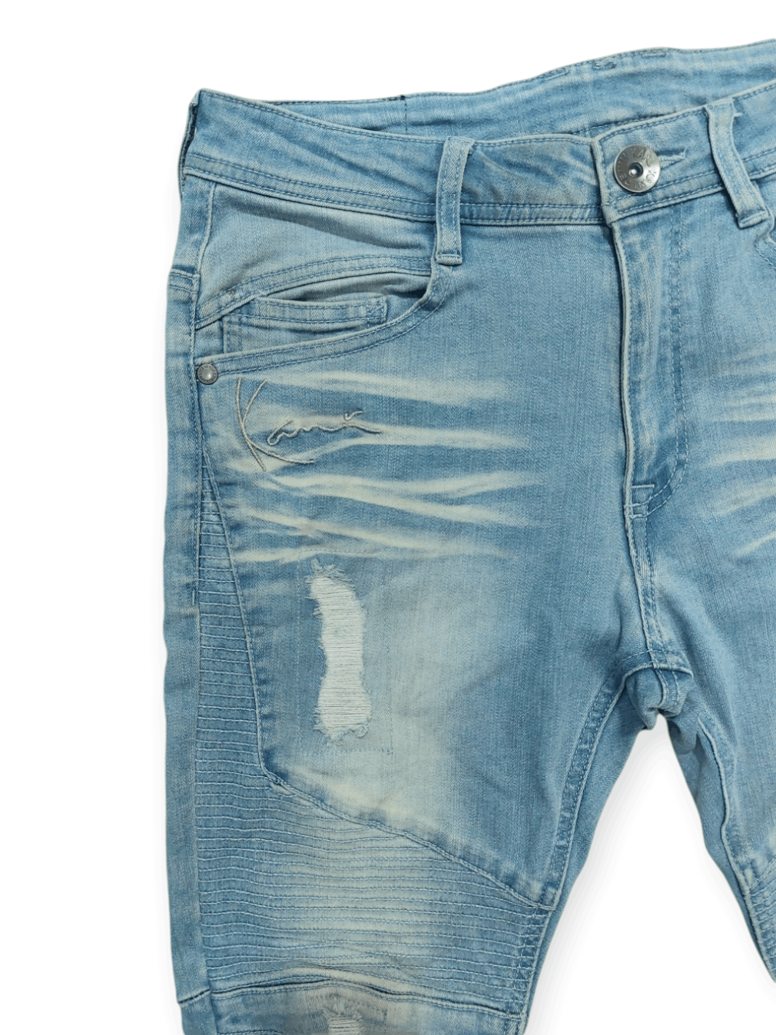 Karl Kani FYE🔥 Karl Kani Punk Biker Denim Size US 32 / EU 48 - 4 Thumbnail