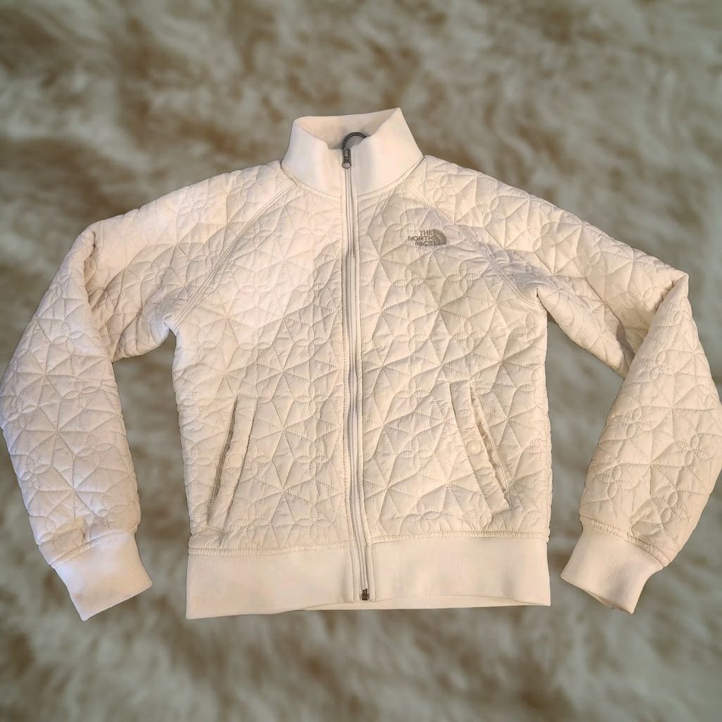 The North Face The North Face Jacket Womens Petite Medium Quilted Puffer Insulated Full Zip Pockets White Size M / US 6-8 / IT 42-44 - 1 Thumbnail