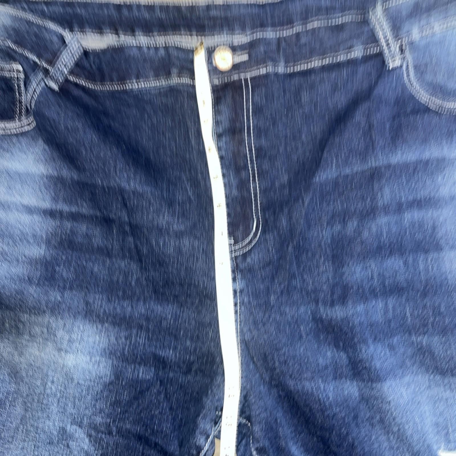 Jean Jeans Blue Distressed Jeans Size 5XL NWOT Size 30" / US 8 / IT 44 - 5 Thumbnail