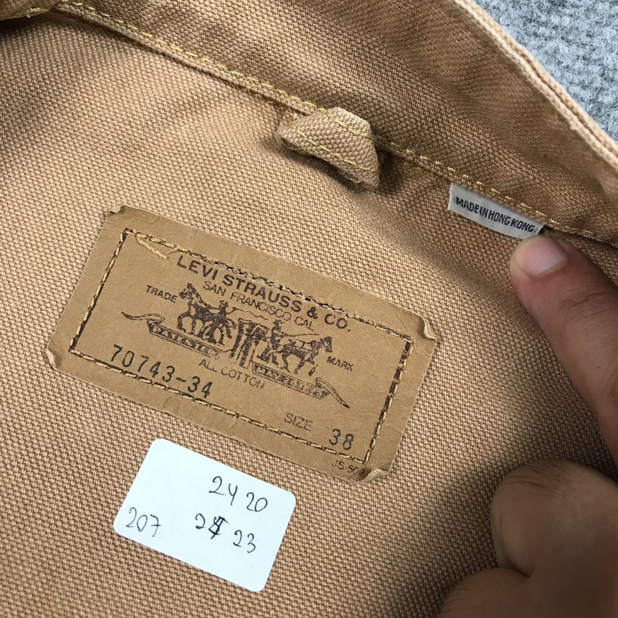 Levi's Vintage Clothing × Vintage Vintage Levi’s workers chore zipper jacket Size US M / EU 48-50 / 2 - 18 Thumbnail