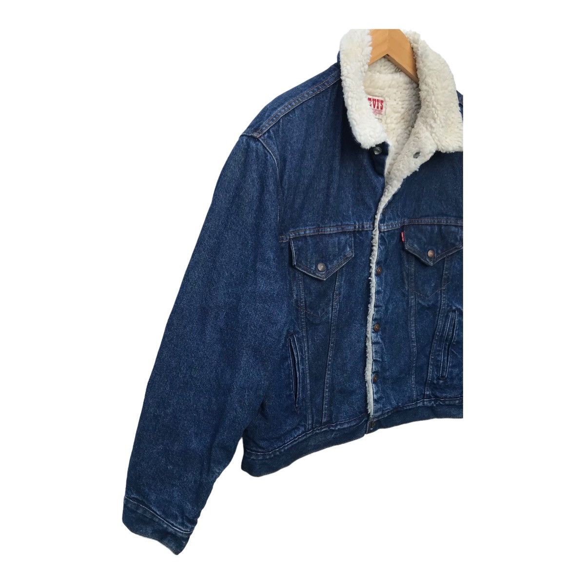 Levi's Vintage Levis Usa Denim Sherpa Lining Trucker Jacket Size US M / EU 48-50 / 2 - 8 Thumbnail