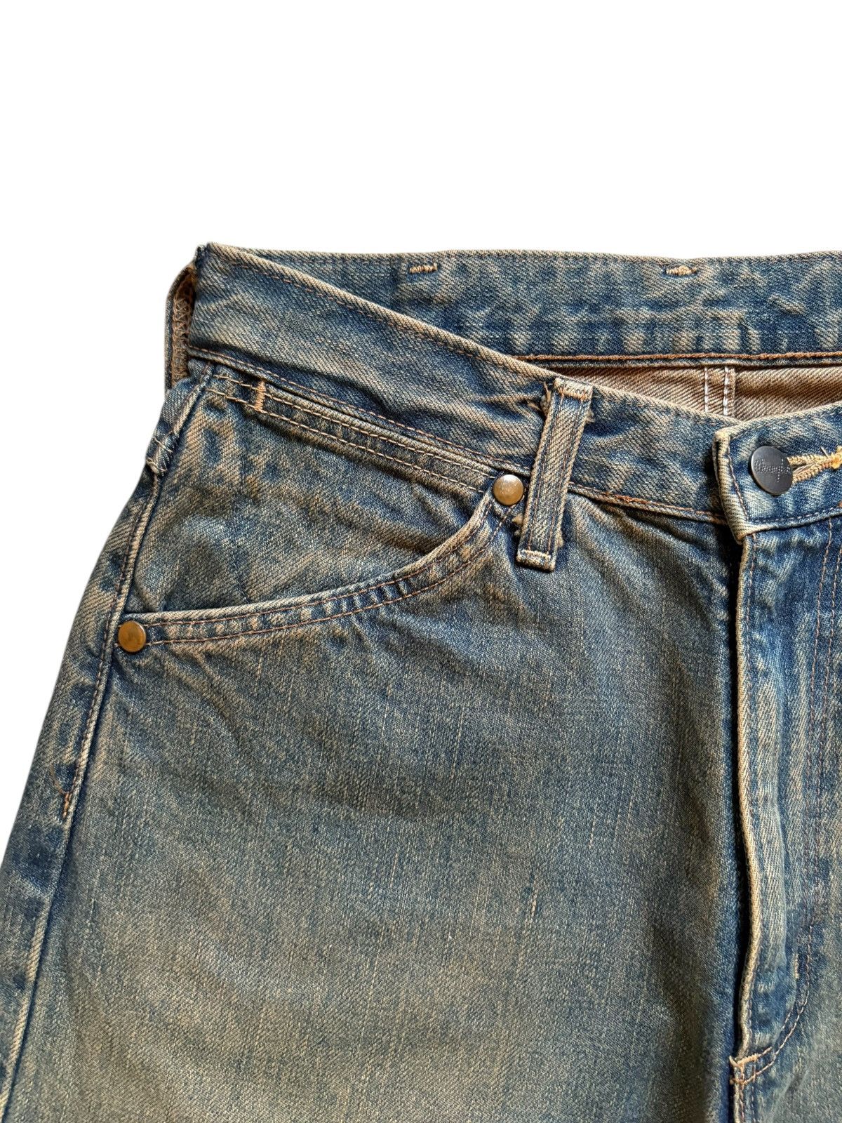 Wrangler Vintage Wrangler Blue Bell Selvedge Mud Wash Jean Short Size US 27 - 6 Thumbnail
