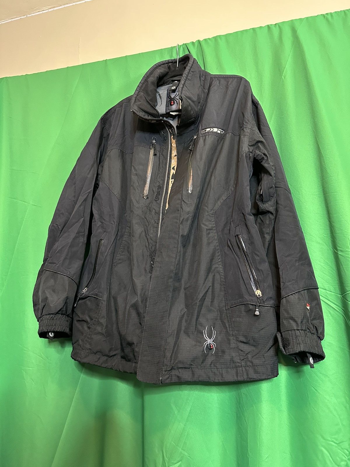 Spyder Vintage ripstop waterproof double zip biker jacket Size US XL / EU 56 / 4 - 15 Thumbnail