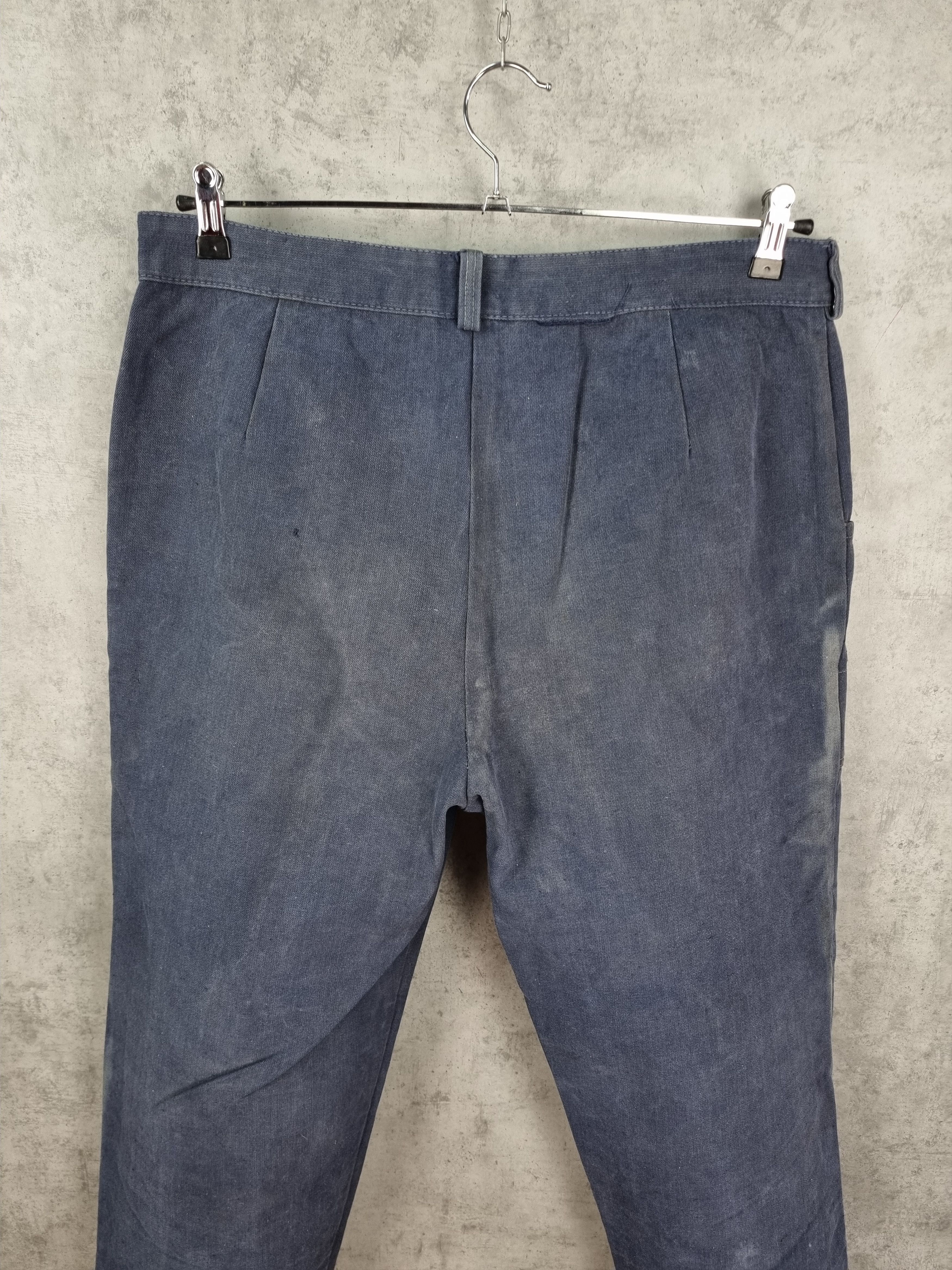 Le Laboureur × Vetra × Vintage Rare Double knees 60s Faded Workers pants Thrashed Punk Size US 32 / EU 48 - 21 Thumbnail
