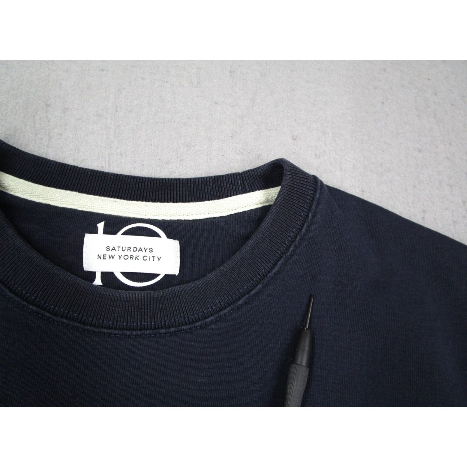 Vintage Saturdays New York City Sweatshirt Women Large Blue SATURDAYS Logo Crewneck Size L / US 10 / IT 46 - 5 Thumbnail