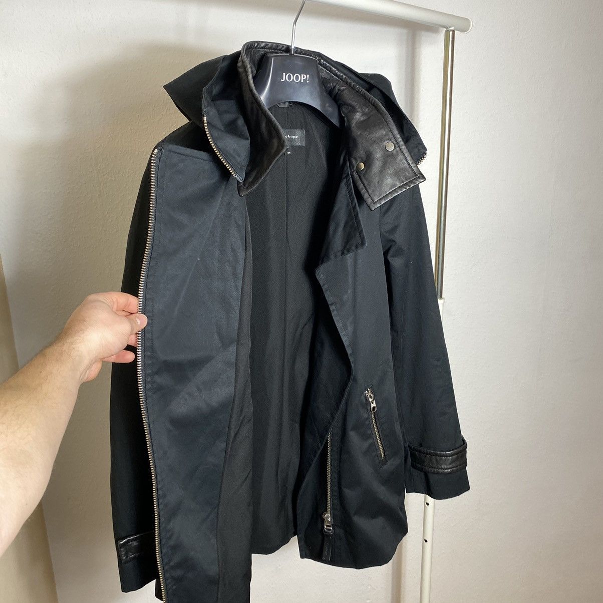 Mackage Mackage Leather Trim Canvas Jacket Size S / US 4 / IT 40 - 22 Thumbnail