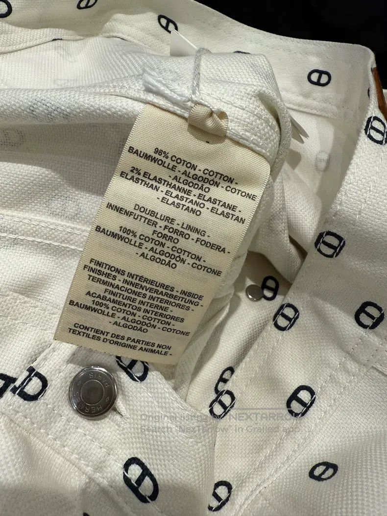 Hermes Hermes Women's Pig Nose Denim Short Jacket Size XS / US 0-2 / IT 36-38 - 7 Thumbnail