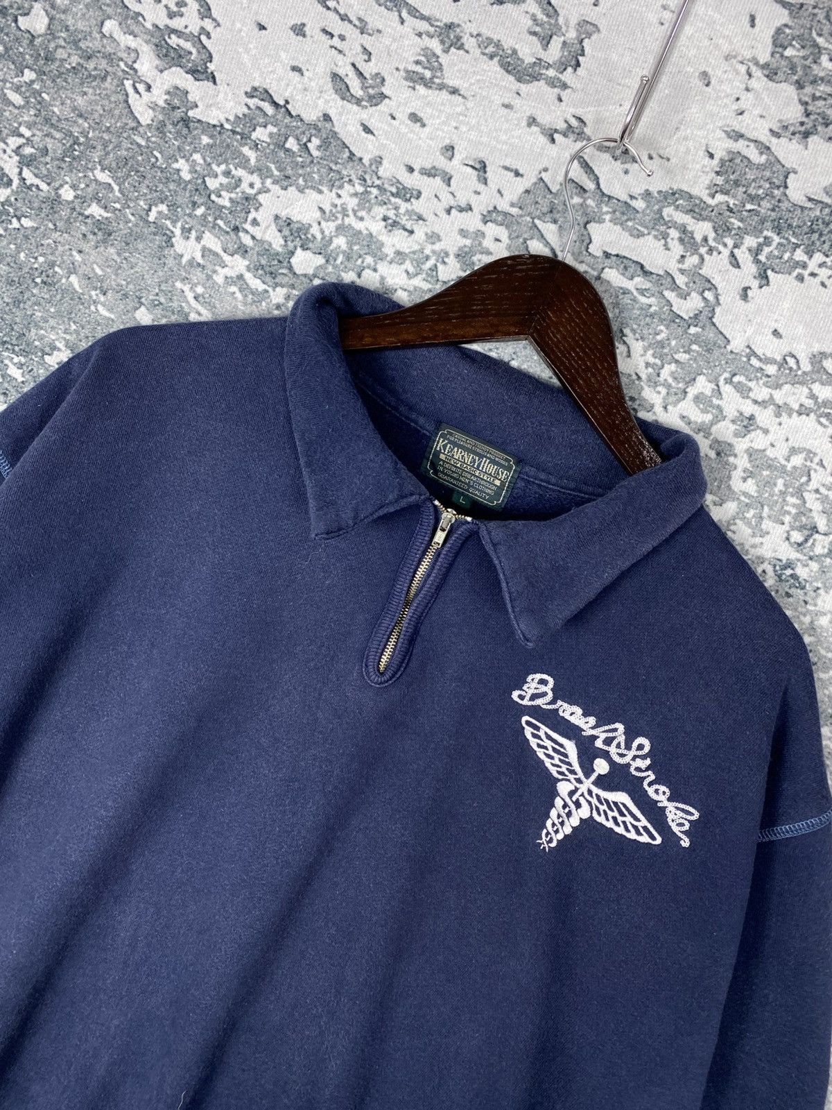 Designer Vintage Kearney House Halfzipper Boxy Sweatshirts Size US L / EU 52-54 / 3 - 2 Thumbnail