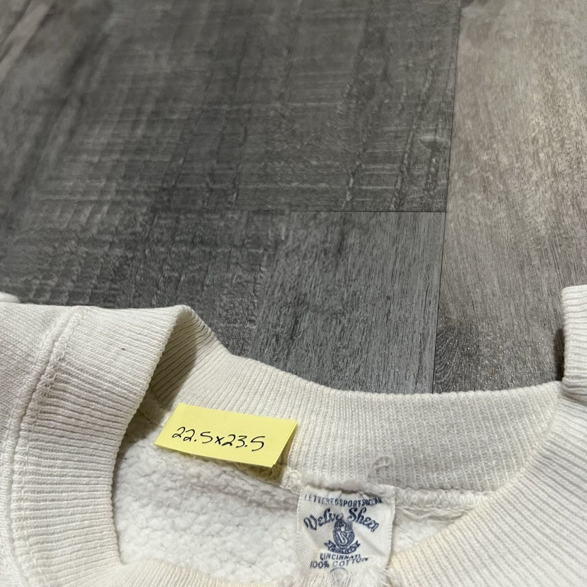 Velva Sheen × Vintage VTG 1960s Princeton Velva Sheen White College Sweatshirt Size US L / EU 52-54 / 3 - 7 Thumbnail
