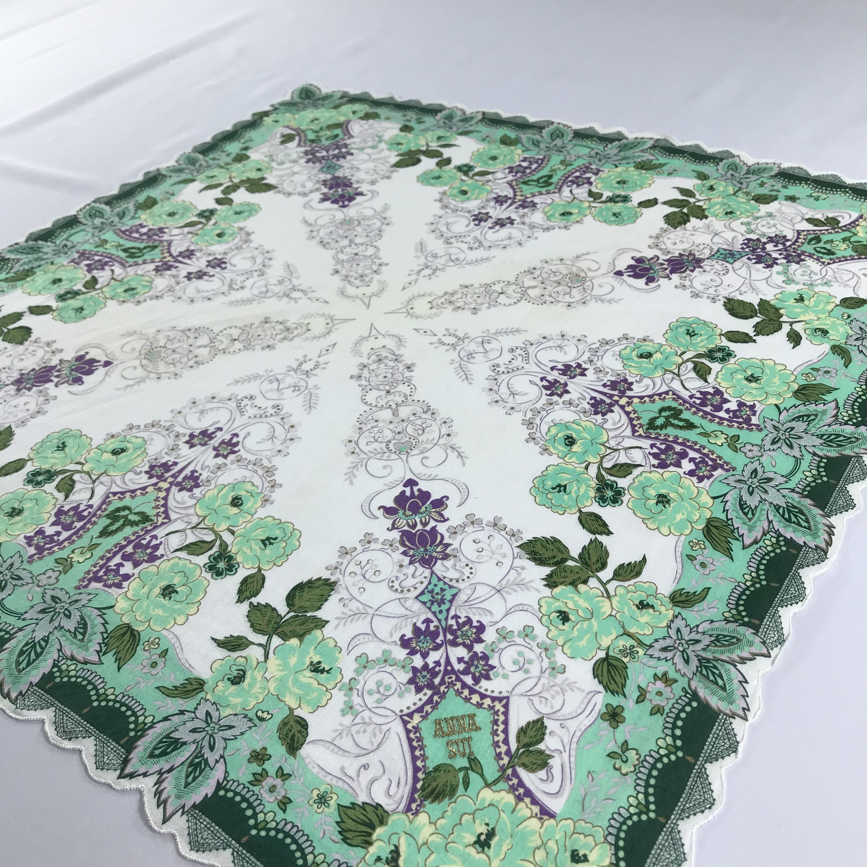 Anna Sui Anna Sui Handkerchief Neckerchief Bandana H1088 Size ONE SIZE - 4 Thumbnail
