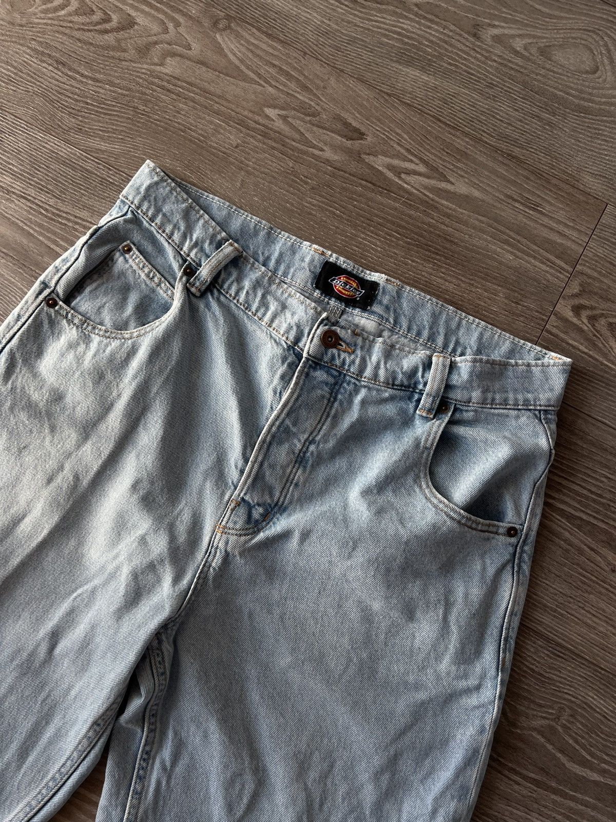 Dickies × Japanese Brand ‼️Dickies Box Logo Baggy Mom Lite White Denim Jeans‼️ Size US 32 / EU 48 - 16 Thumbnail