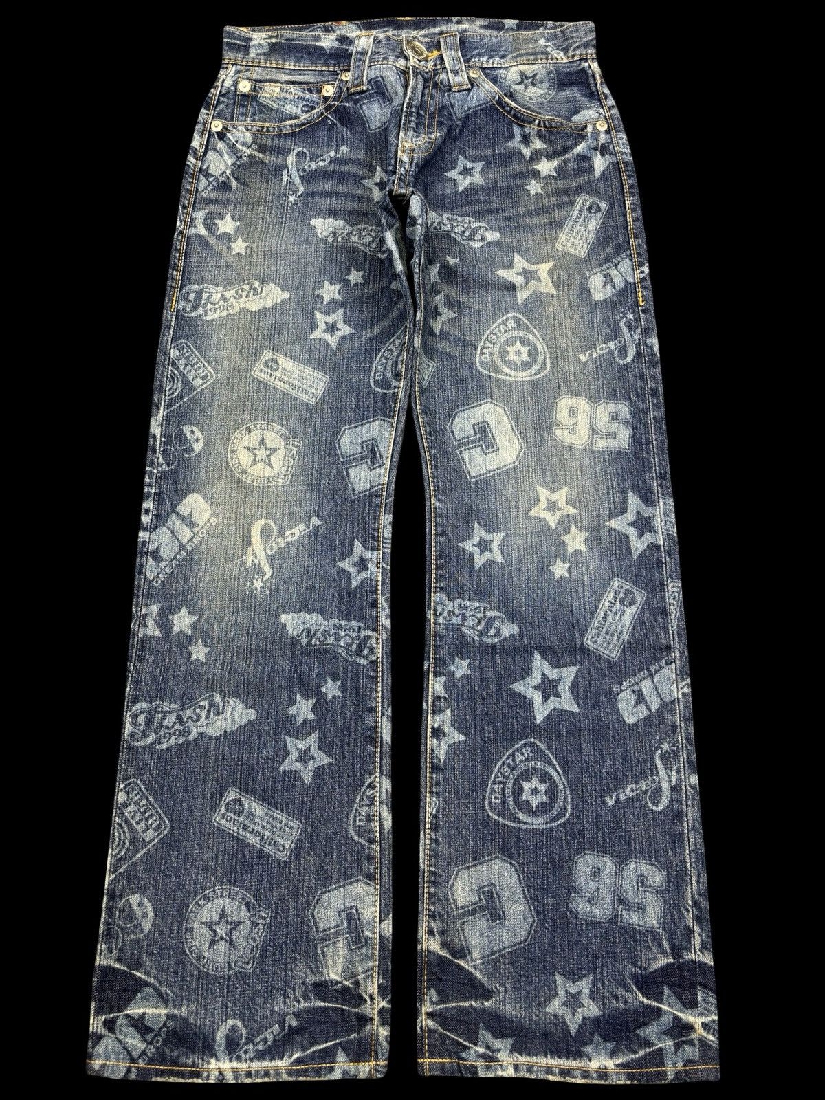 Japanese Brand CO&LU Japan Full Print Denim Hysteric Design Denim F749 Size US 30 / EU 46 - 1 Thumbnail