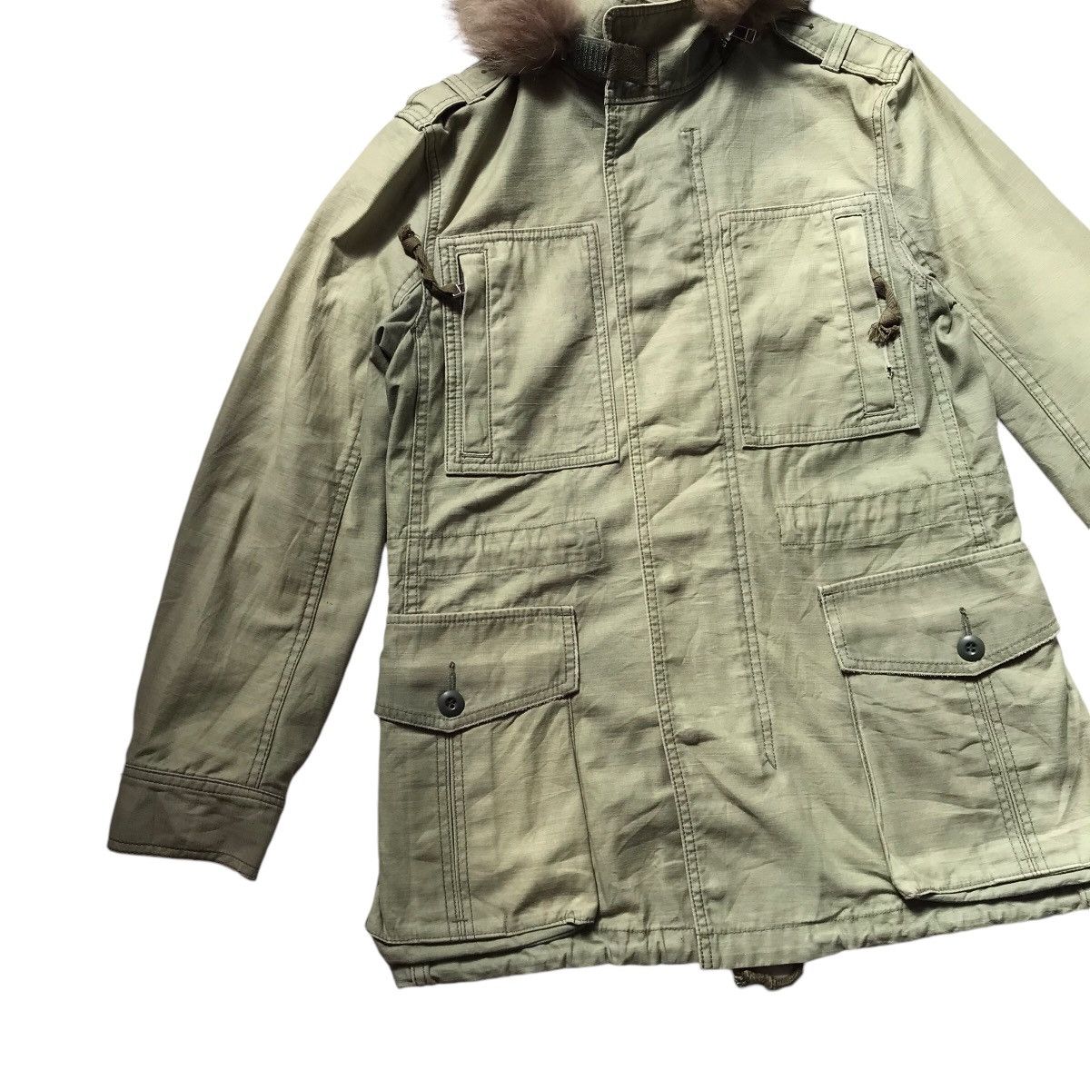 Le Grande Bleu (L.G.B.) If Six Was Nine LGB Tactical Style SOAREAK Faux Fur Jacket Size US S / EU 44-46 / 1 - 4 Thumbnail
