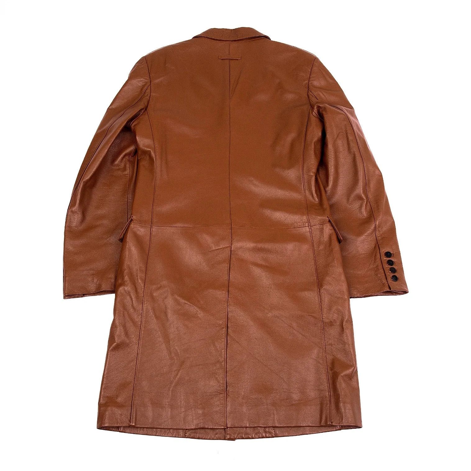 Jean Paul Gaultier Sheep Skin Leather Coat in Brown, Size 48 Size US M / EU 48-50 / 2 - 15 Thumbnail